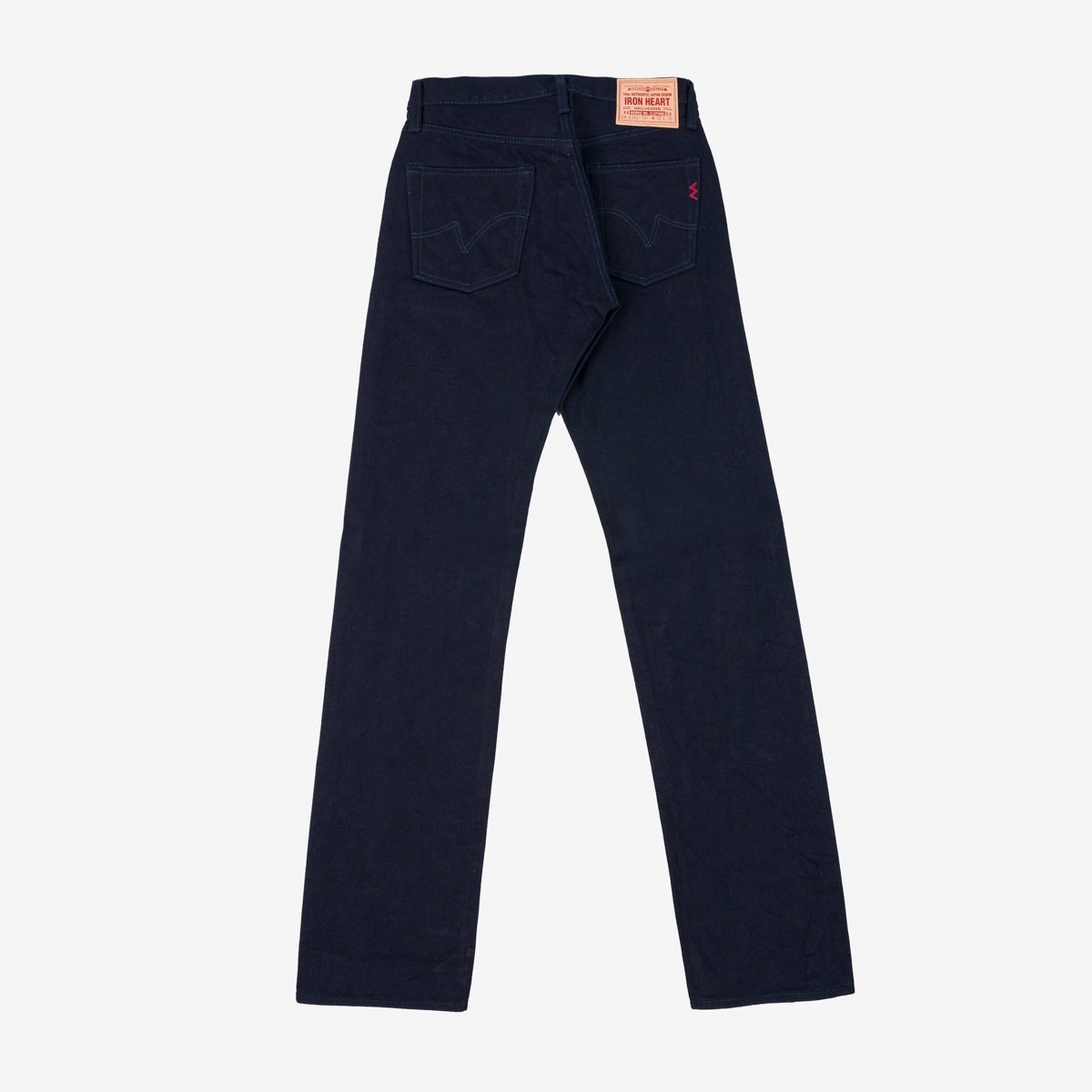 IH-888N 17oz Selvedge Denim Medium/High Rise Tapered Cut Jeans - Natural  Indigo