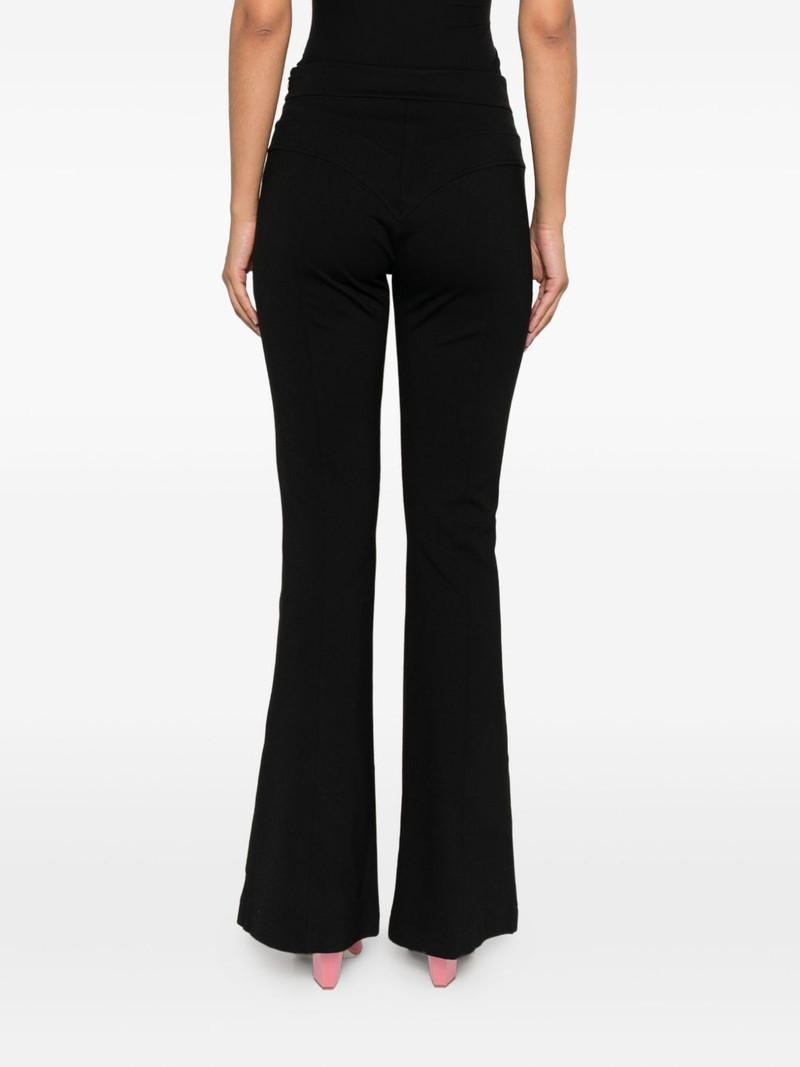 pocket-detail flared trousers 4