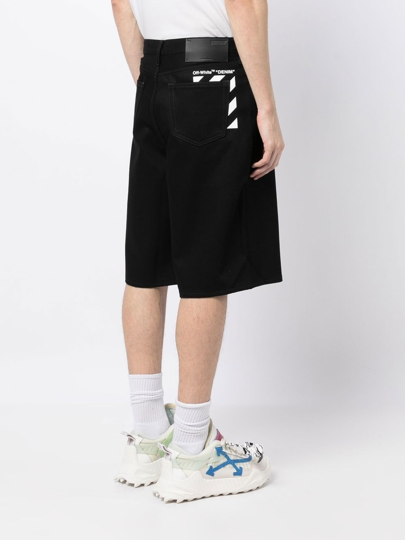 logo-print knee-length shorts 7