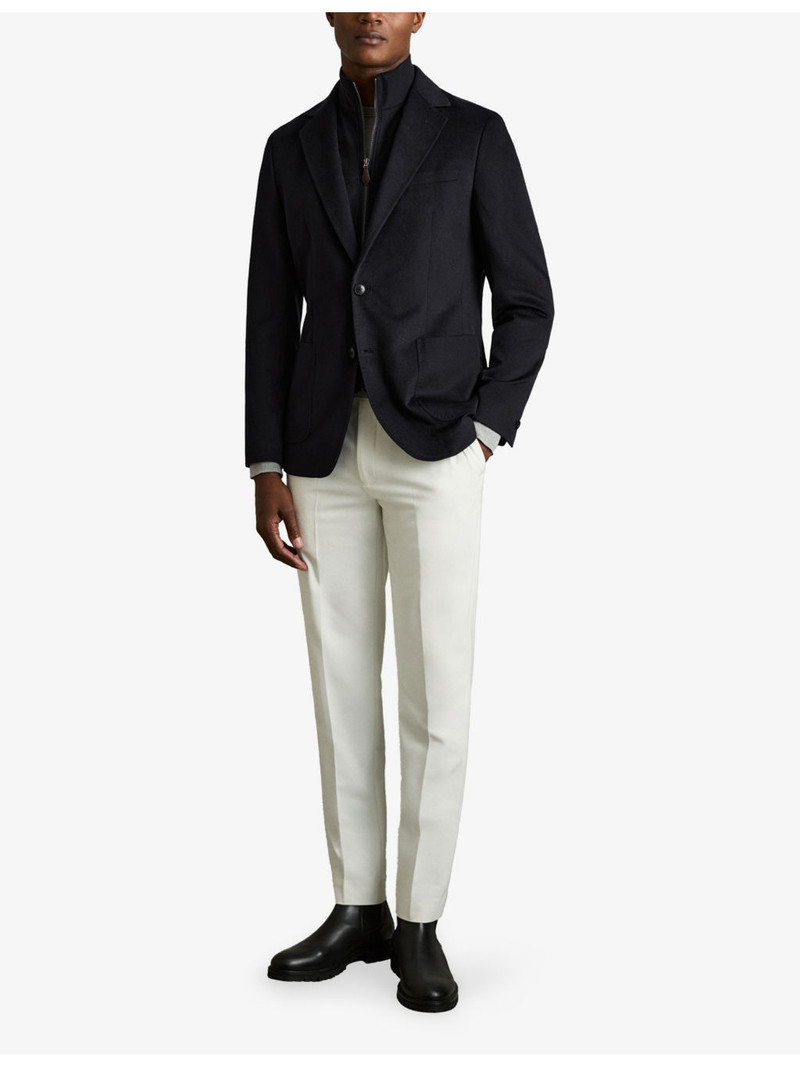 REISS Patch Gilet-Insert Regular-Fit Woven Blazer outlook