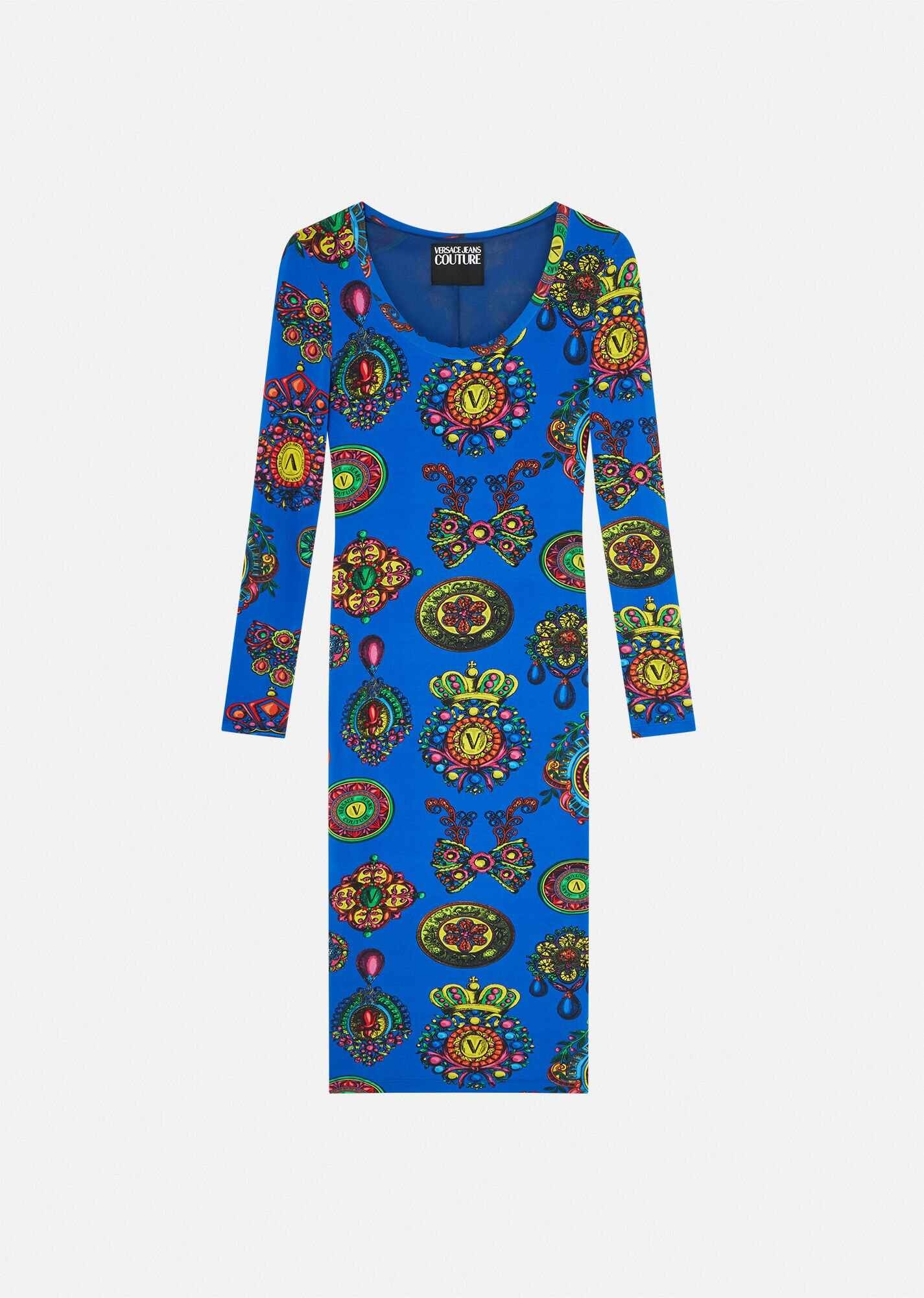 Regalia Print Midi Dress - 1