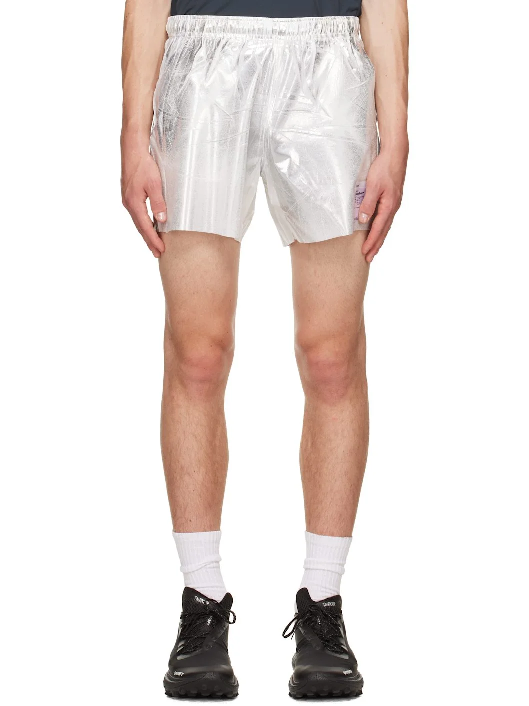 Silver PeaceShell Unlined Shorts - 1