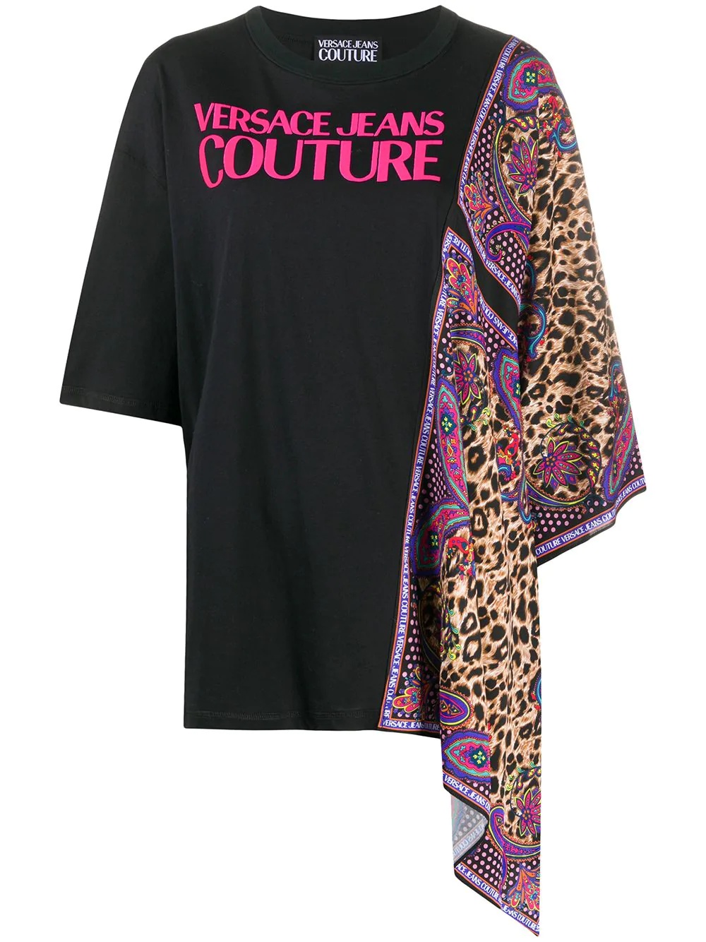 Paisley Leopard-print foulard T-shirt - 1