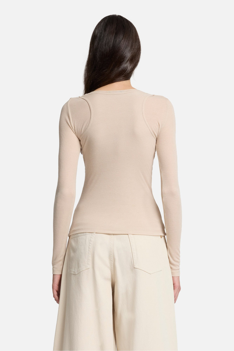 DOUBLE LAYER LONG SLEEVE TOP in Jersey 5