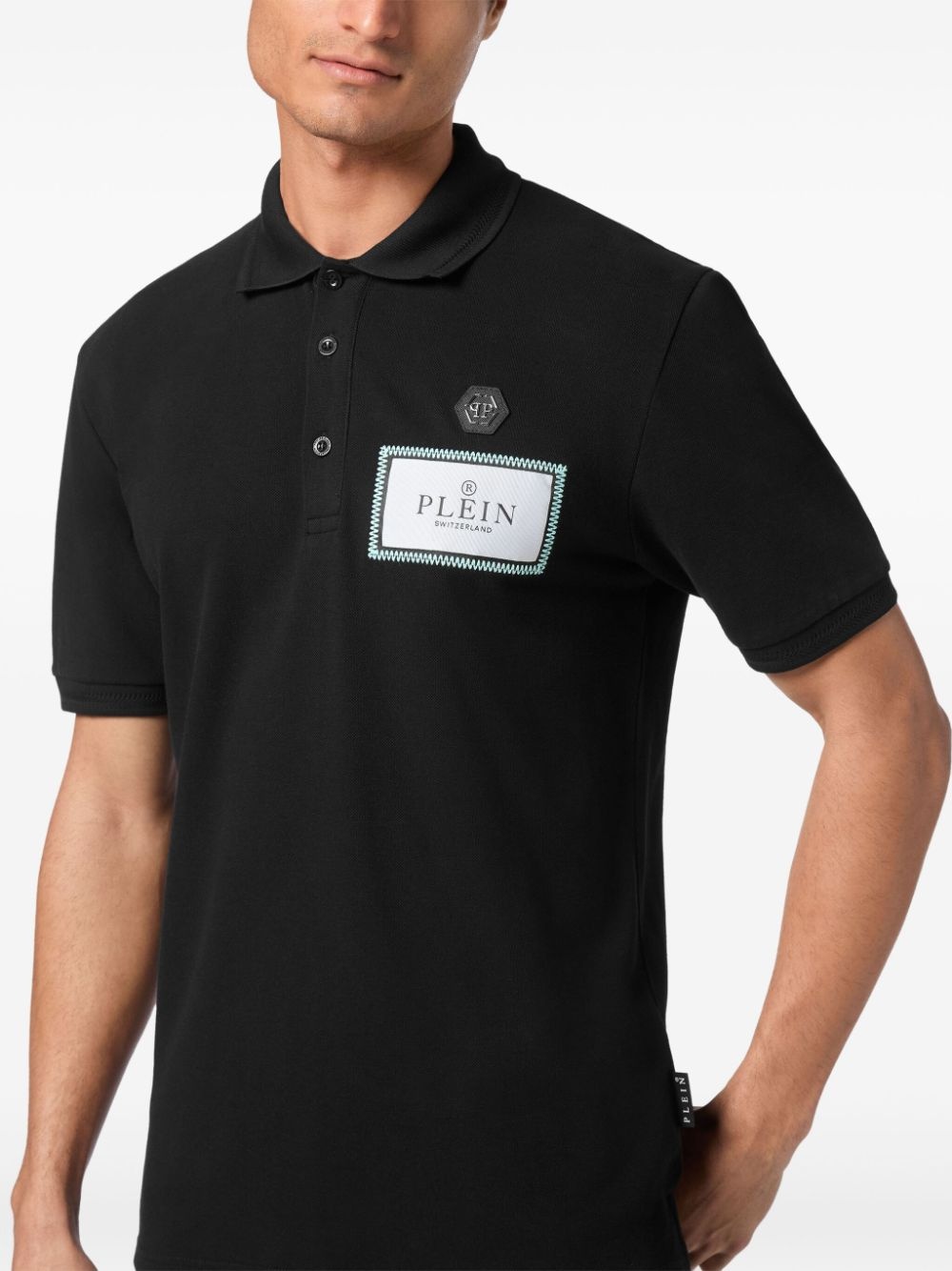 logo-tag polo shirt - 5