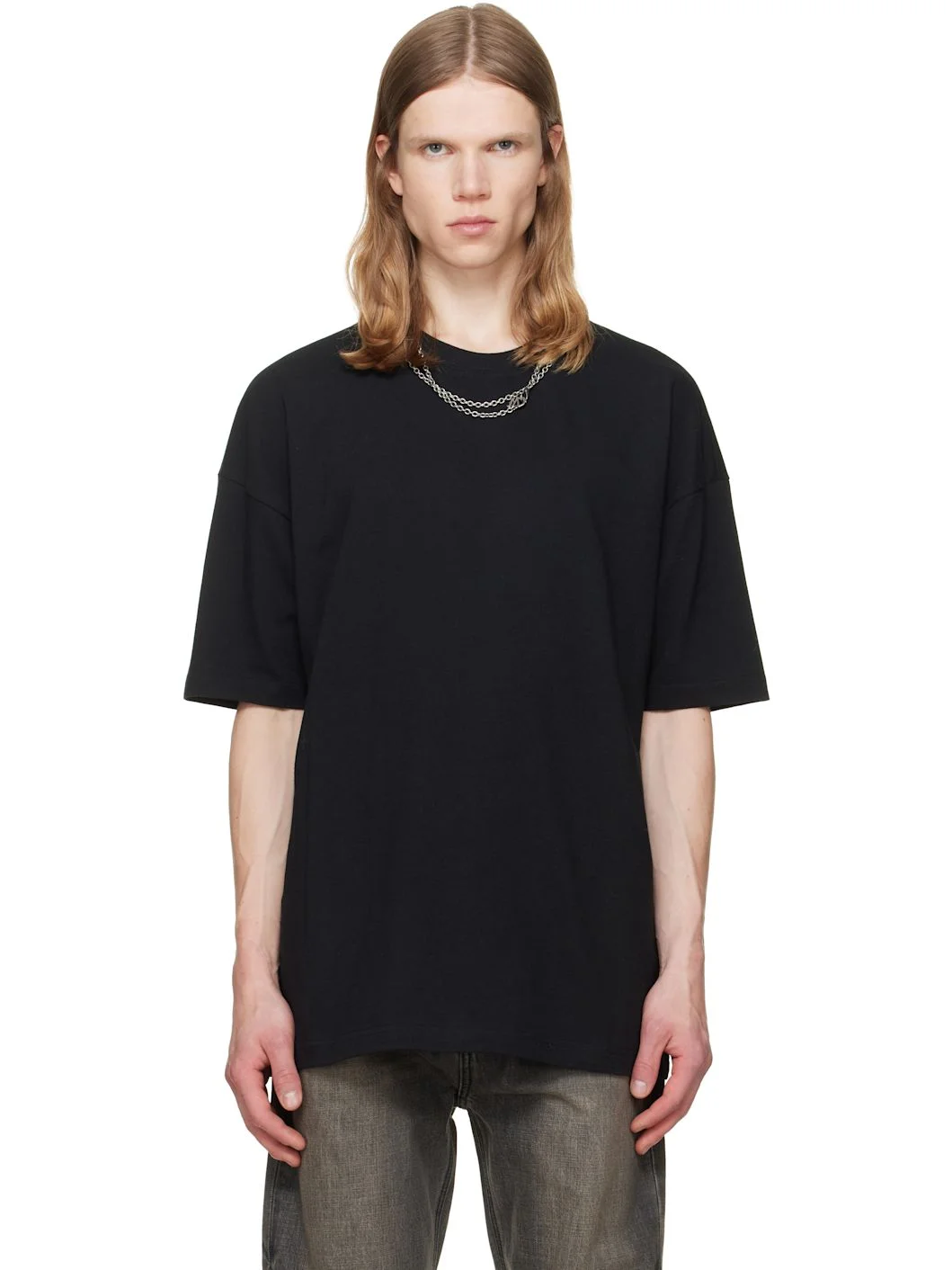 Black Chain Necklace T-shirt - 1