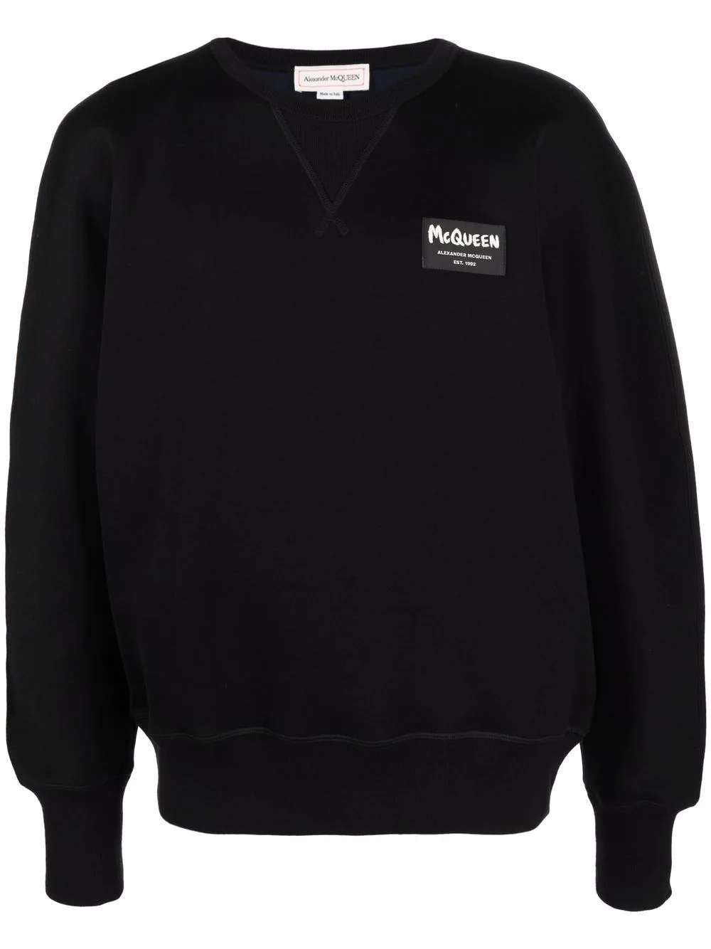 logo-patch sweatshirt - 1