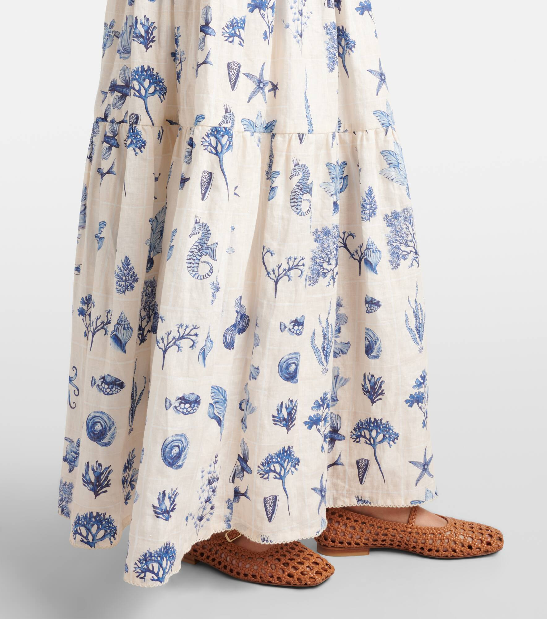 Lima printed linen maxi dress - 5