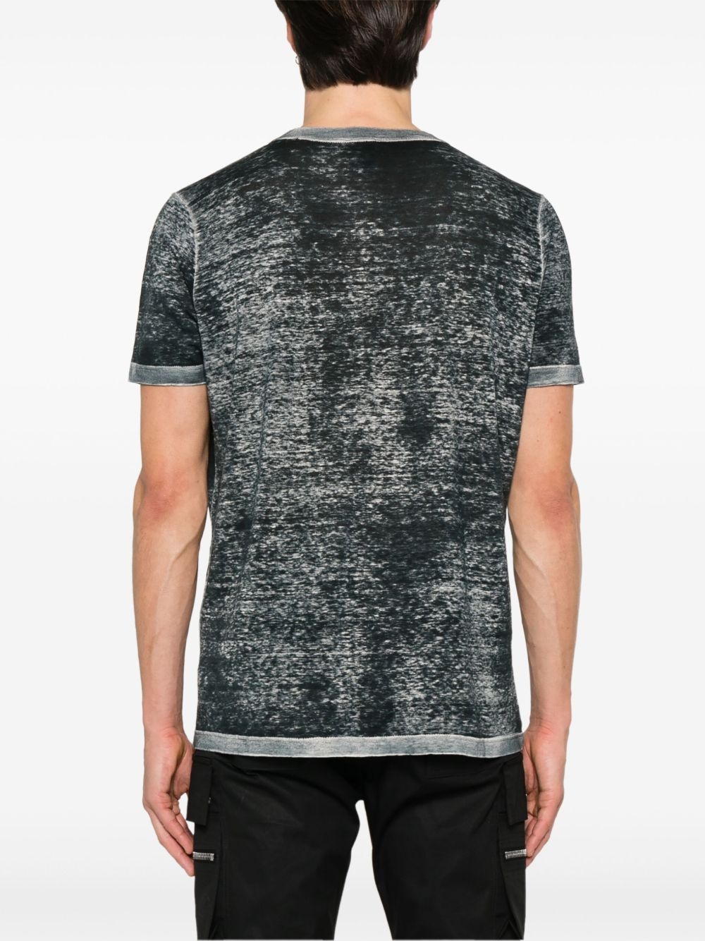 bleached-effect T-shirt - 3