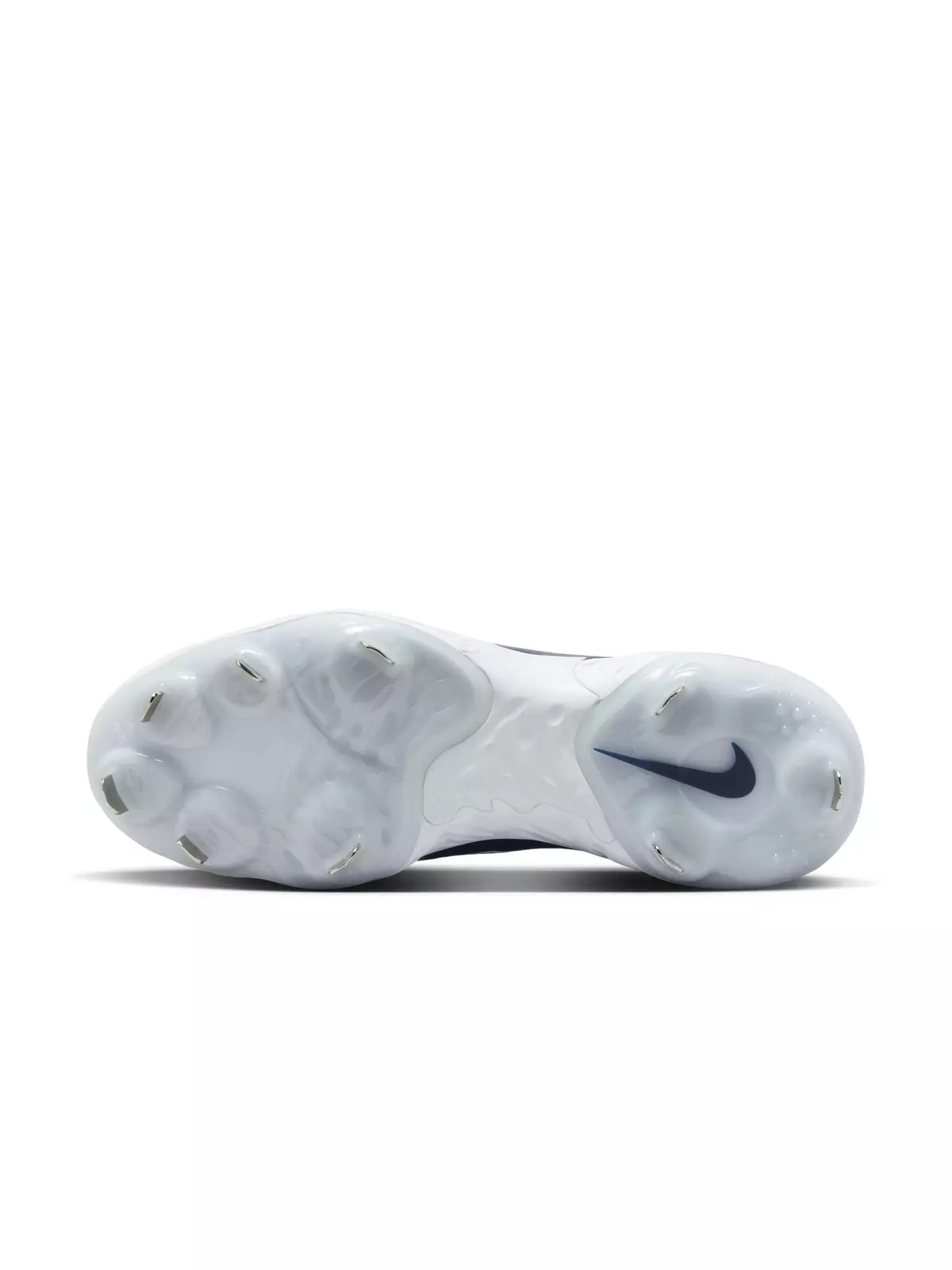 Alpha Huarache Elite 4 Low "White/Midnight Navy/Pure Platinum/Blue Tint" Men's Baseball Cleat - 6