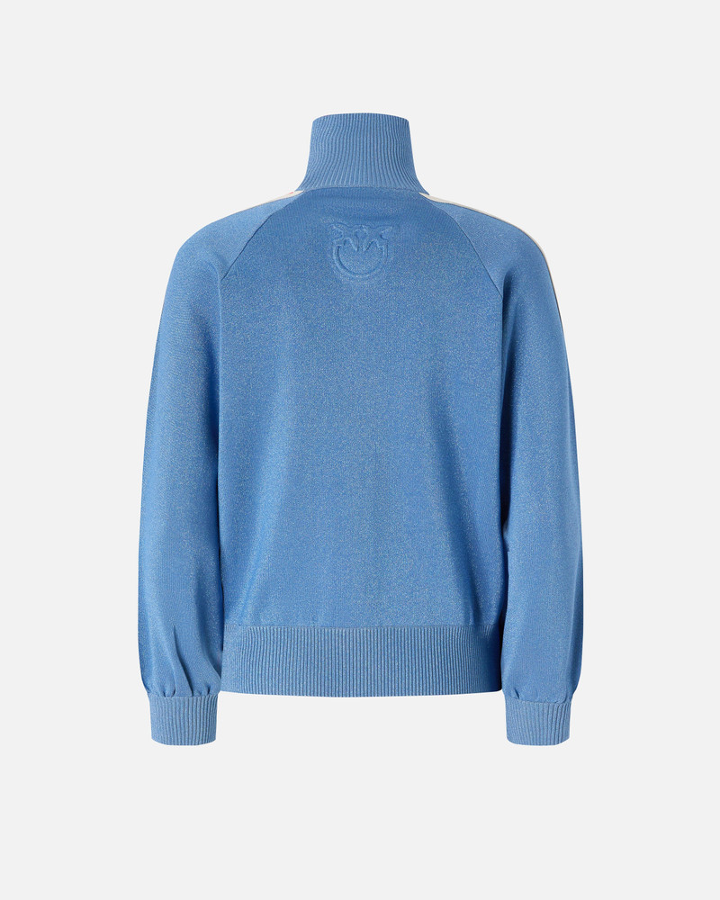 PINKO ZIPPED SWEATSHIRT WITH LOVE BIRDS LOGO outlook