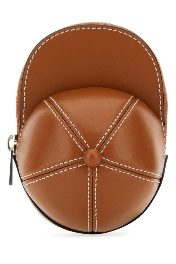 Caramel leather nano Cap crossbody bag - 1