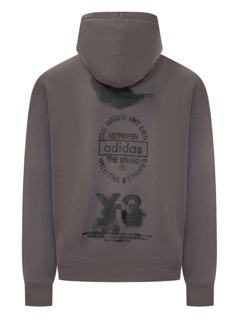 Y-3 graphic-print hoodie outlook