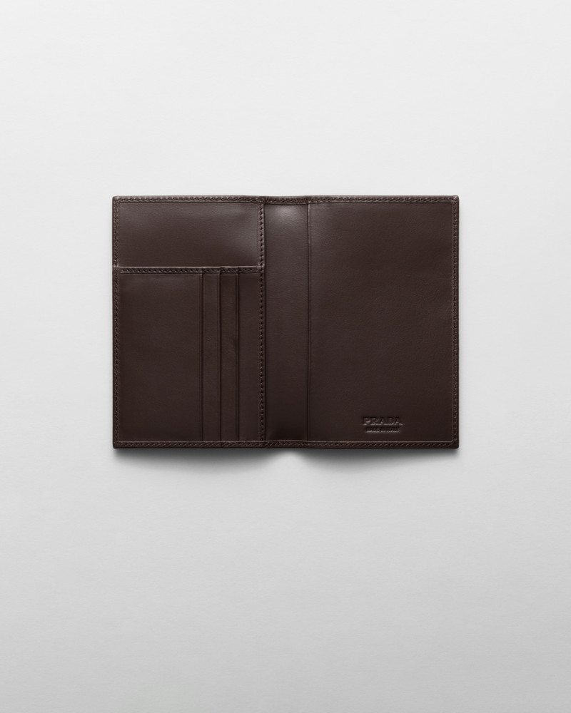 Prada Re-Nylon and leather passport holder outlook