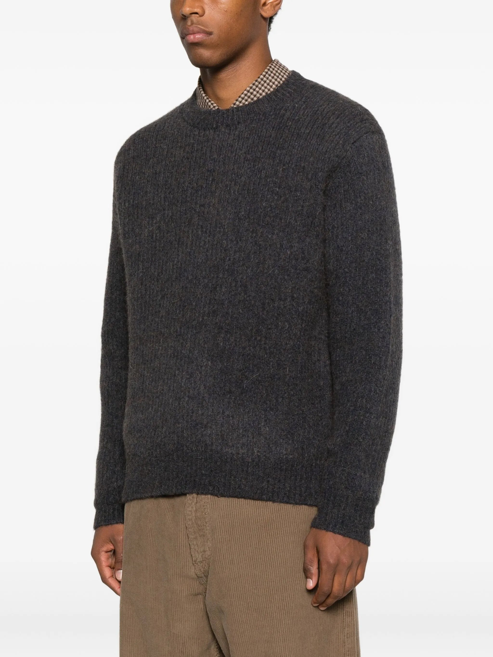 Sunflower Ribbed Crew-neck Sweater - 4