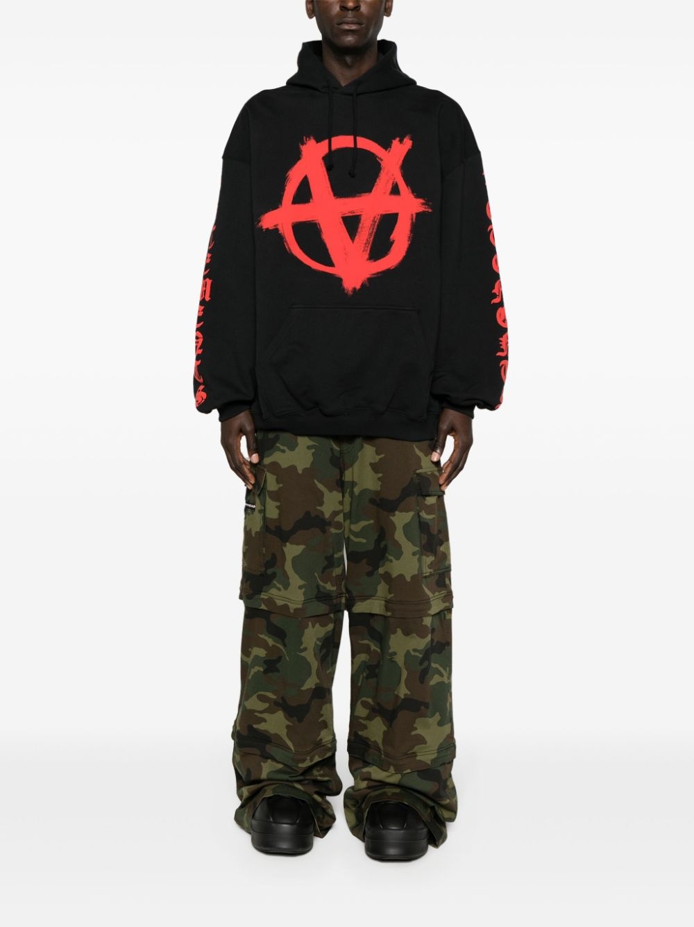 Reverse Anarchy printed hoodie - 3