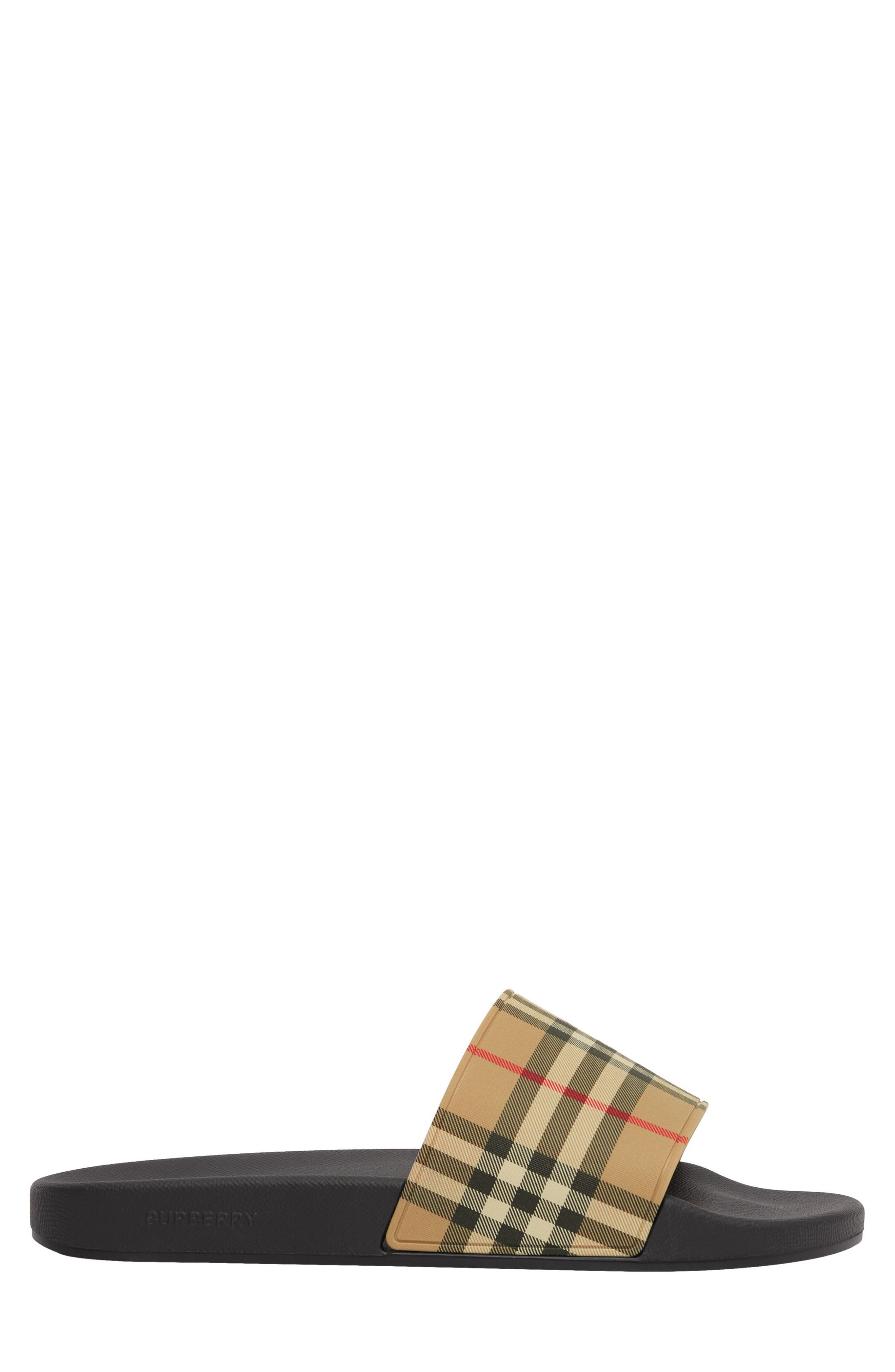 Furley Check Slide Sandal - 1