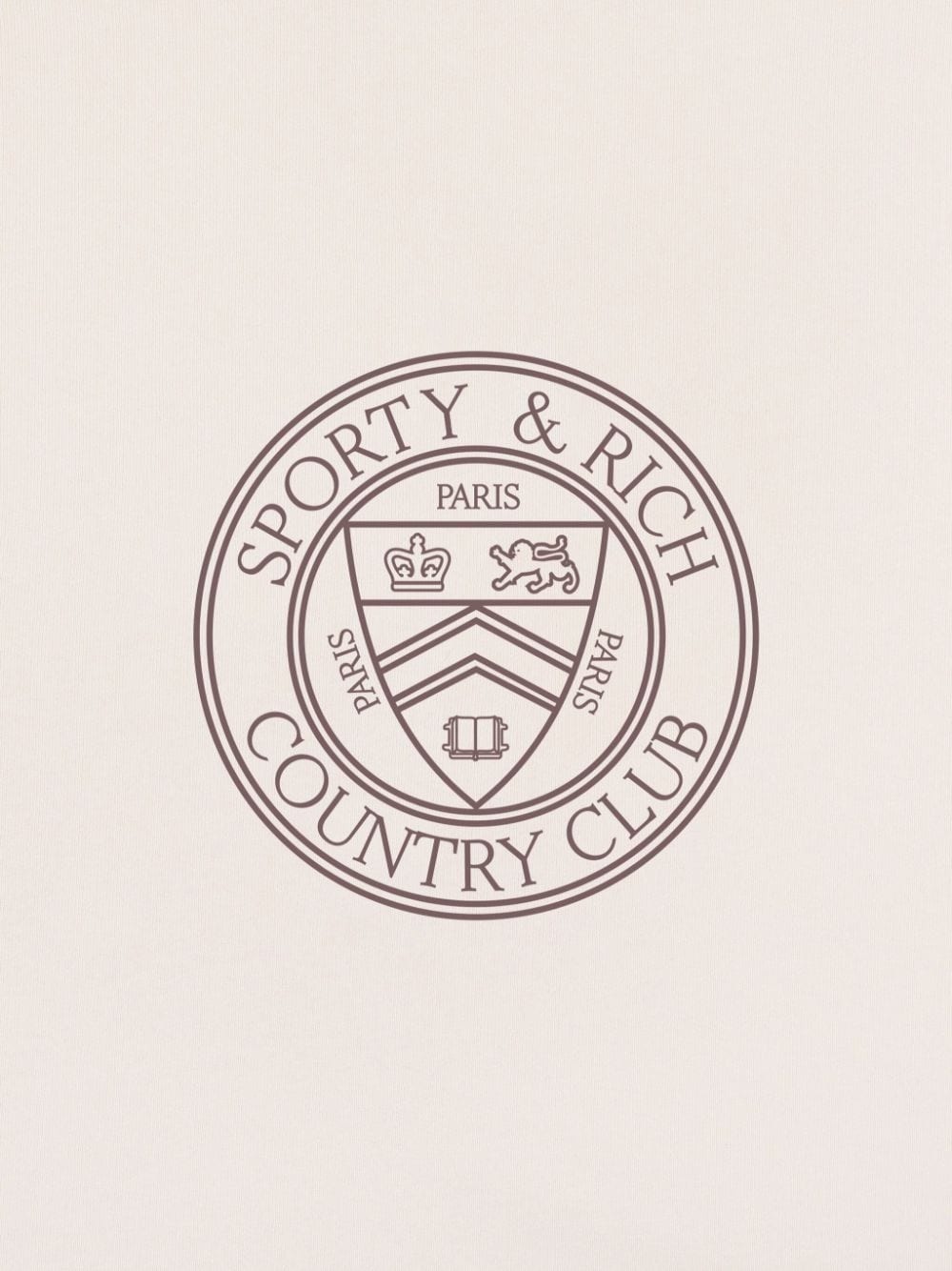 Sporty & Rich Connecticut Crest cotton sweatshirt | REVERSIBLE