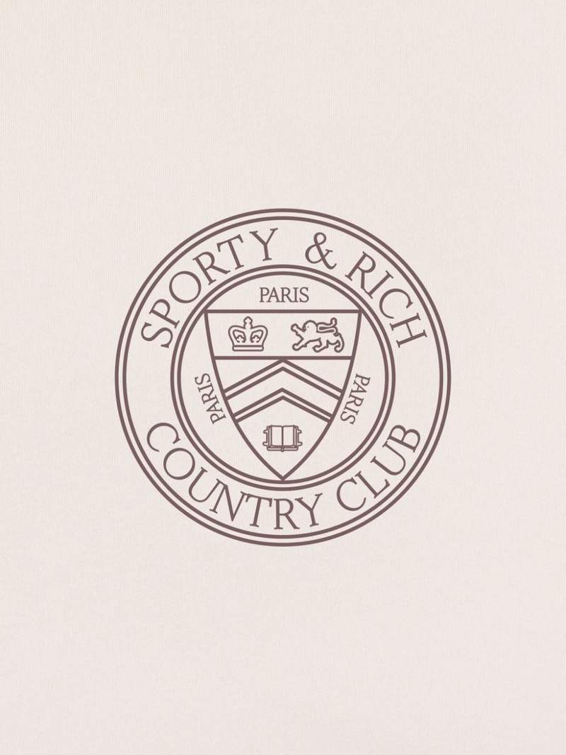 Sporty & Rich Connecticut Crest cotton sweatshirt outlook