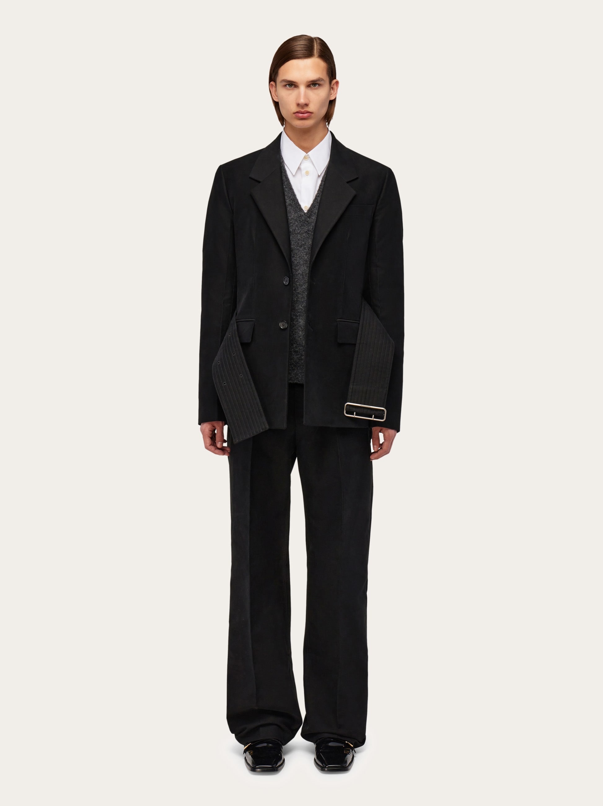 Blazer with wide belt - 8