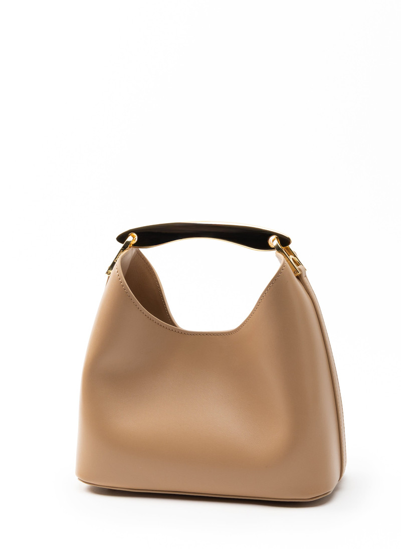 Elleme Small Boomerang Leather Cappuccino outlook