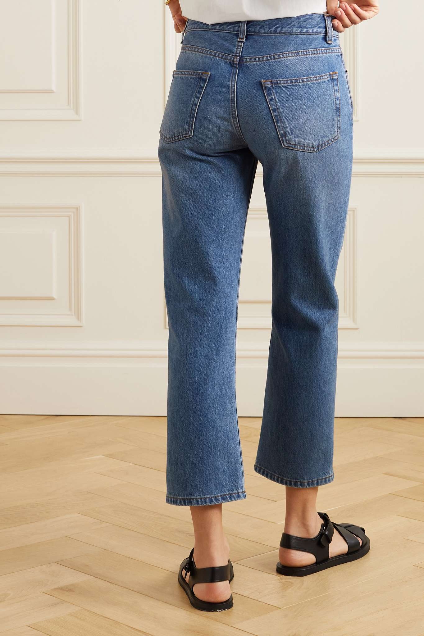 Lesley mid-rise straight-leg jeans - 4