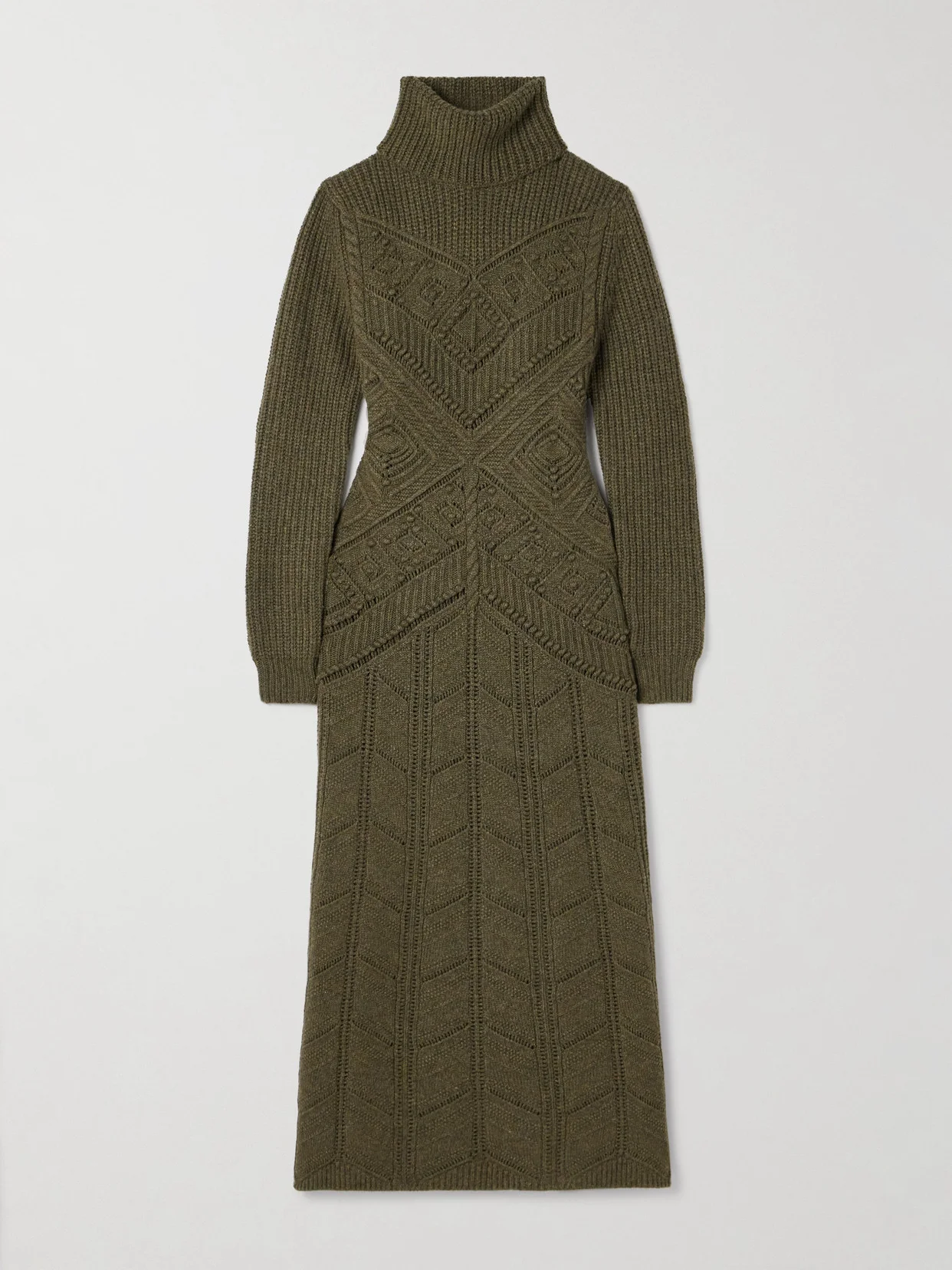 Cashmere Turtleneck Maxi Dress - 1