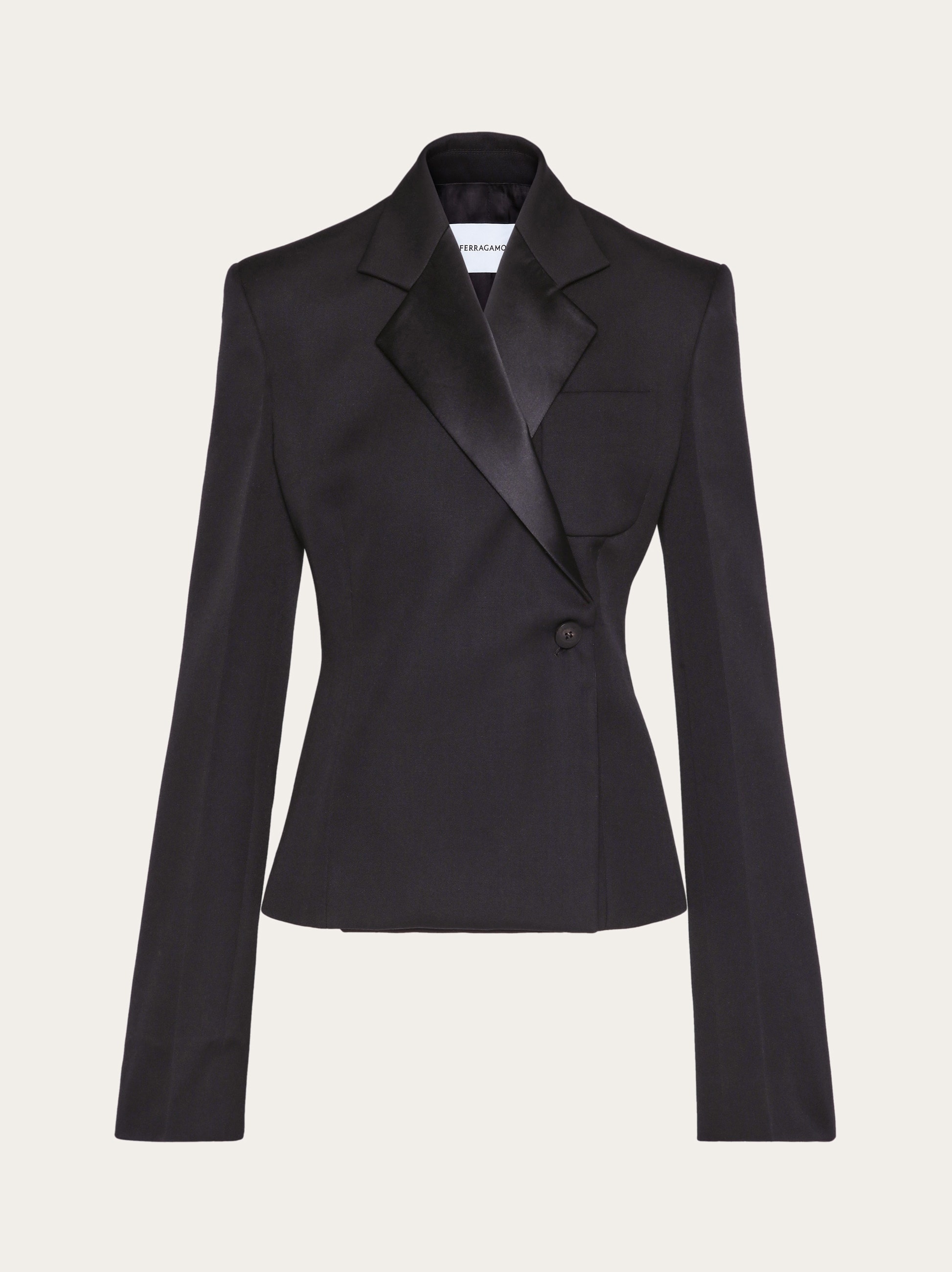 Pure virgin wool tuxedo jacket - 1