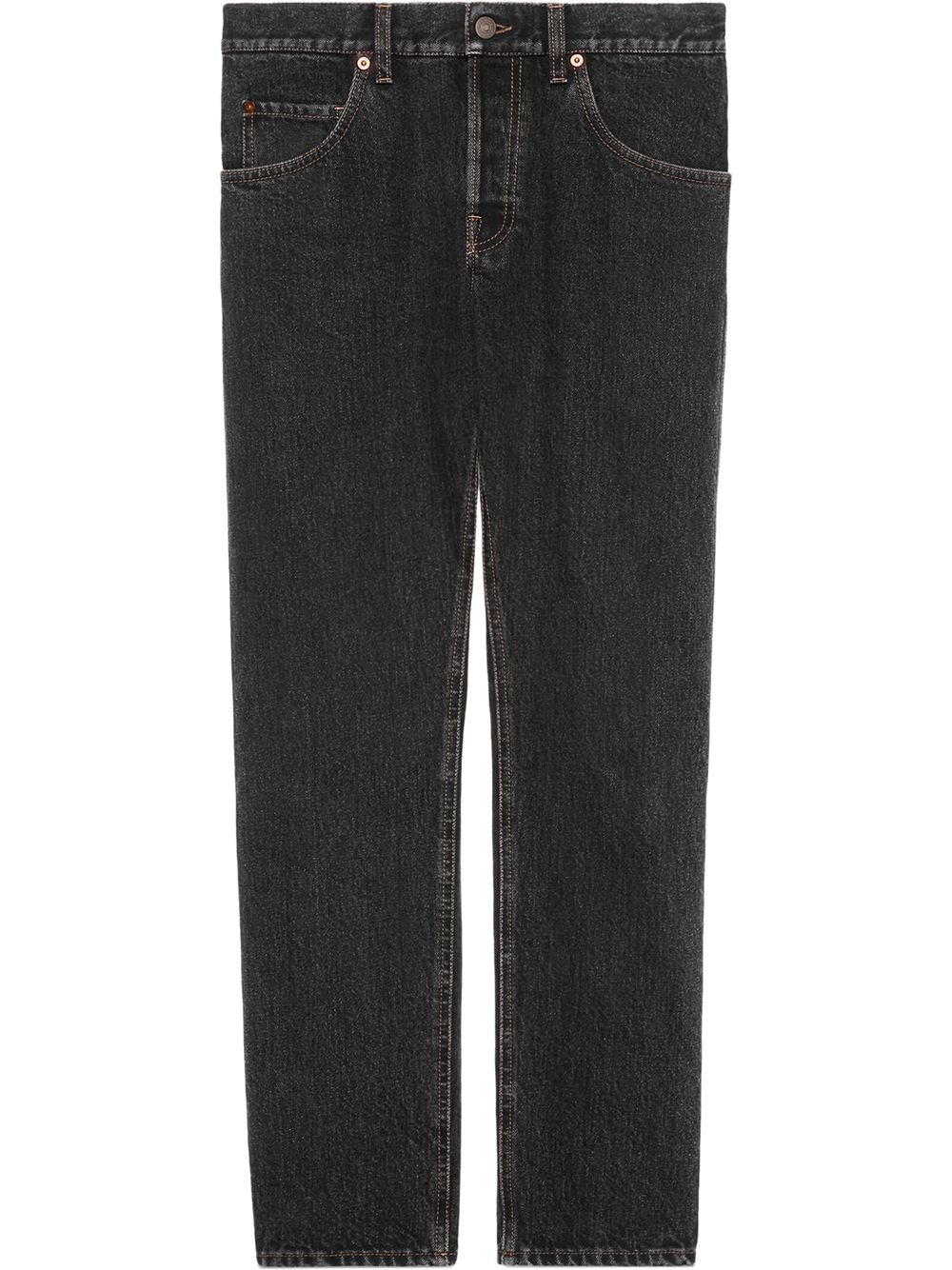 eco stone washed tapered jeans - 1