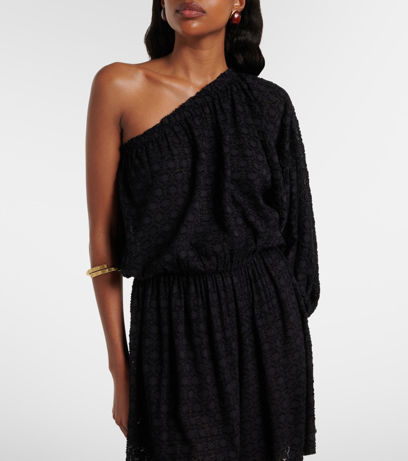 ERES Twist one-shoulder silk and cotton jacquard top outlook