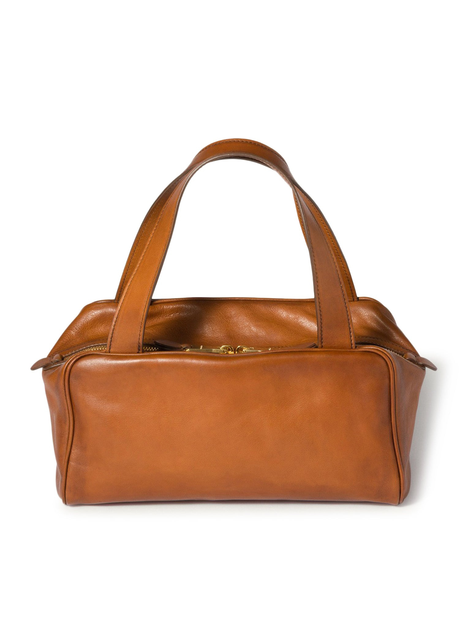 LEATHER TOP HANDLE BAG - 4
