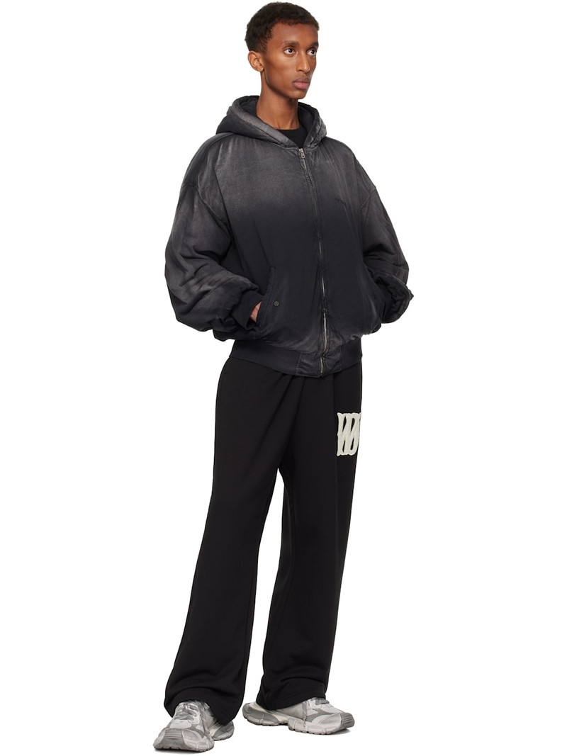 We11done Black Bomber Zip-up Hoodie outlook