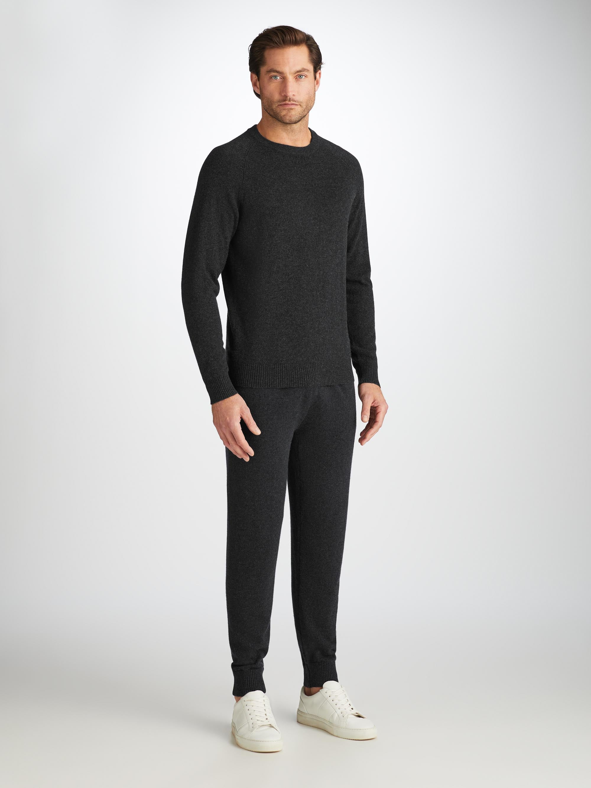 Men's Sweater Finley Cashmere Charcoal Heather - 3
