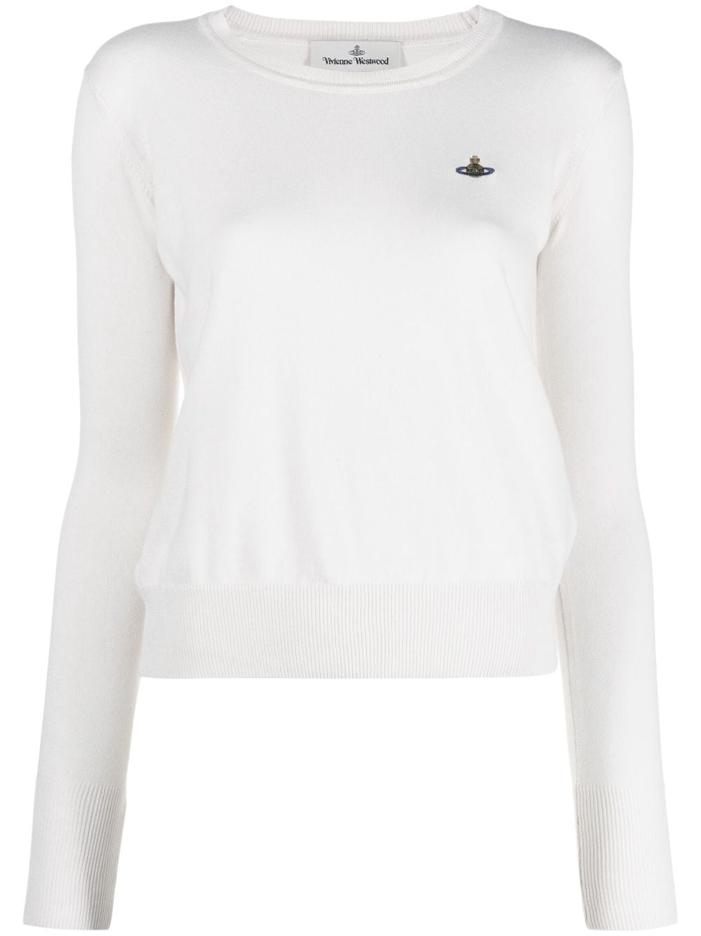 Vivienne Westwood Orb-embroidered polo shirt - White