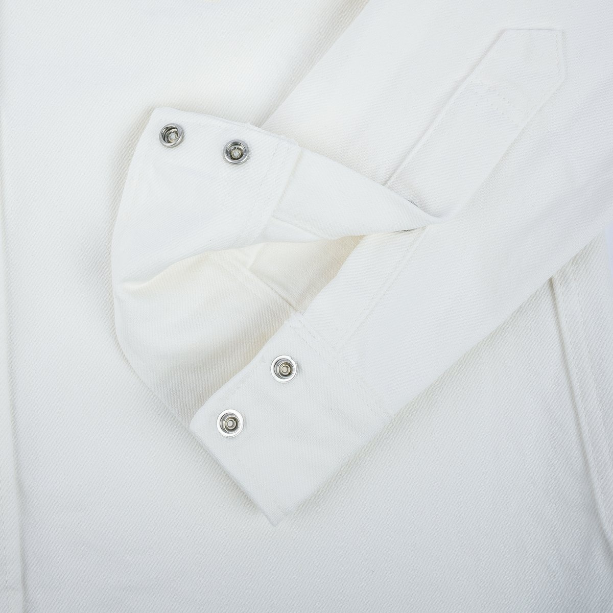 IHSH-384-WHT 13.5oz Denim Western Shirt - White - 11