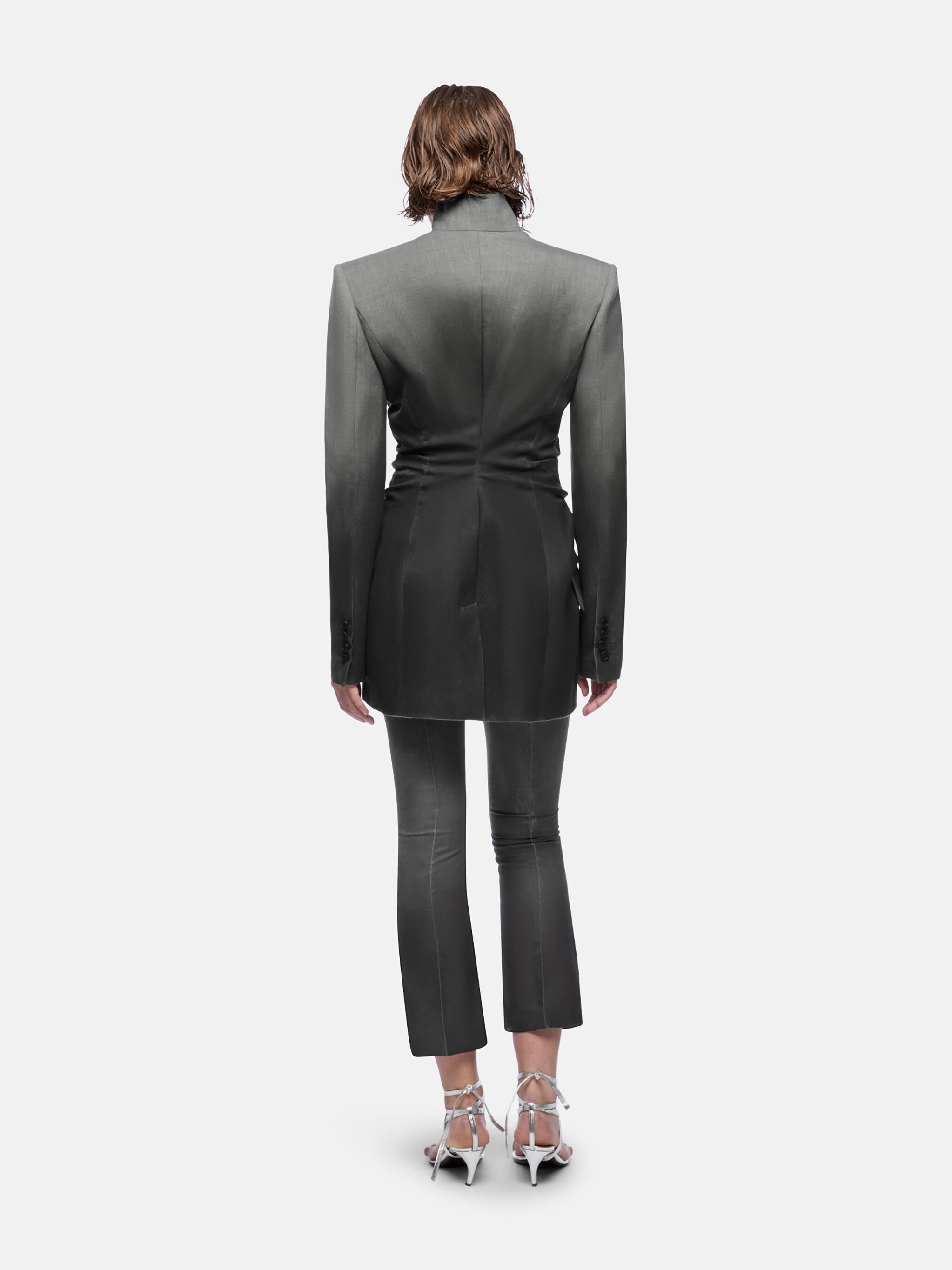 GREY MELANGE LONG PANT - 3