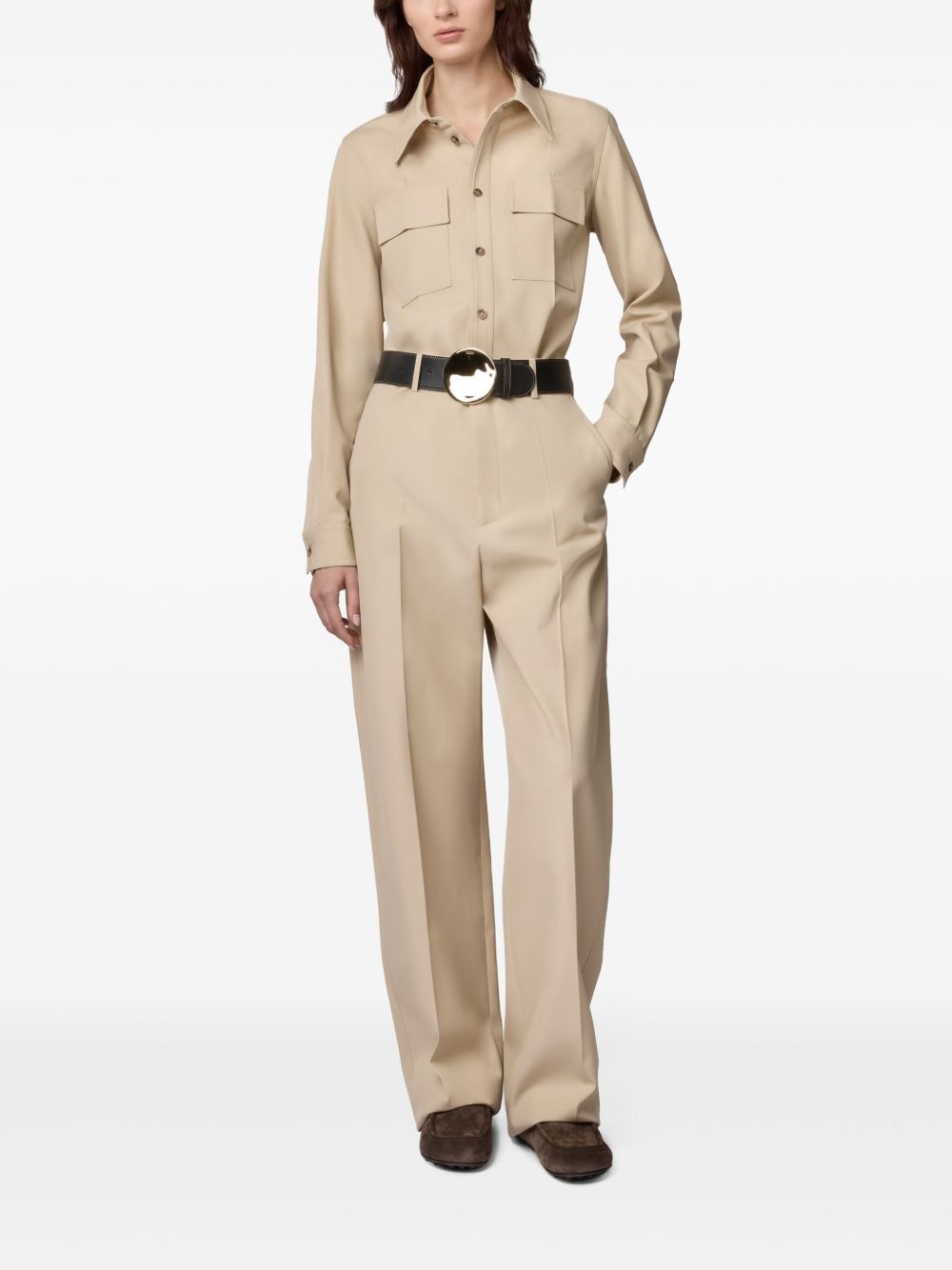 tailored straight-leg trousers - 2