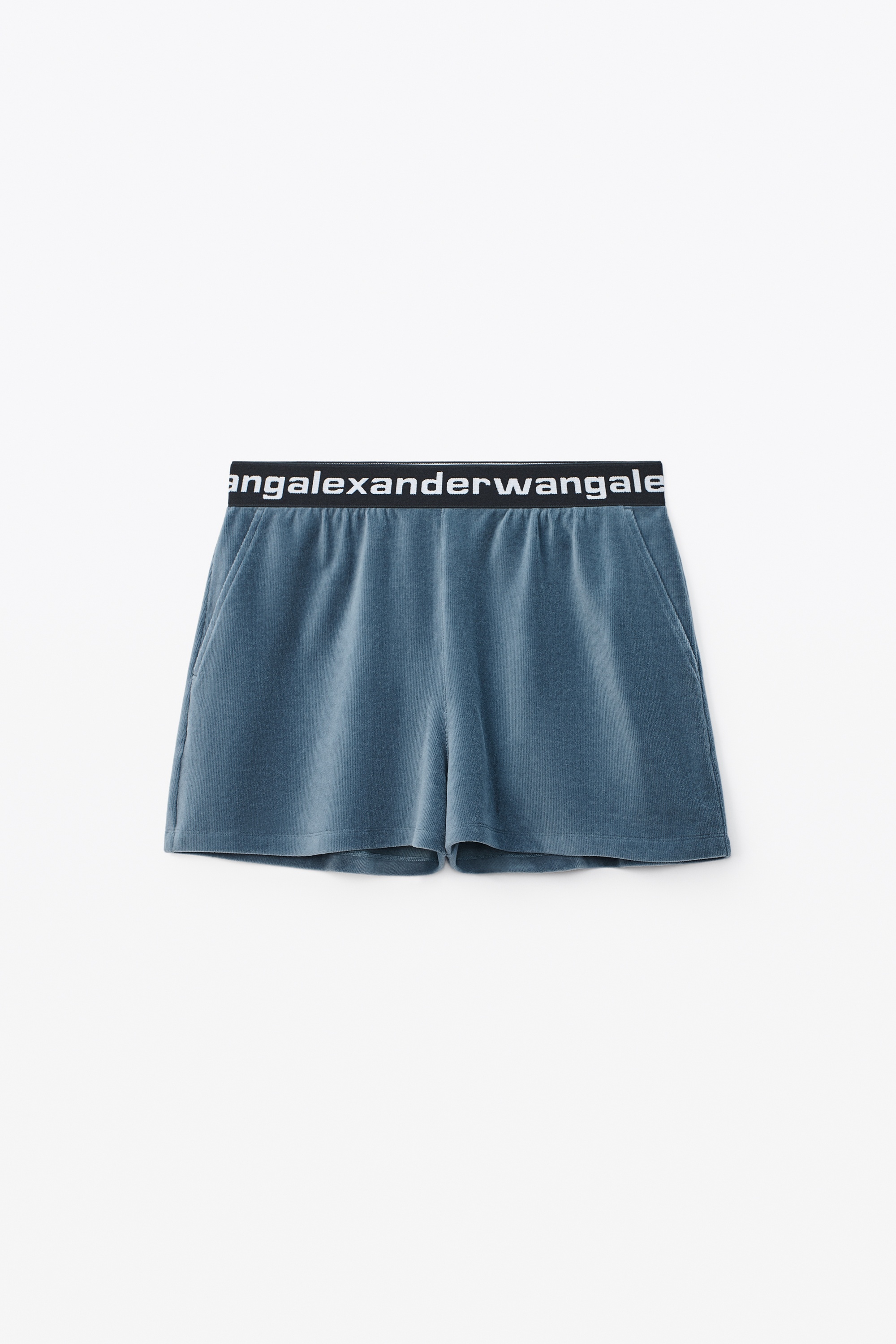 logo elastic short in stretch corduroy - 1
