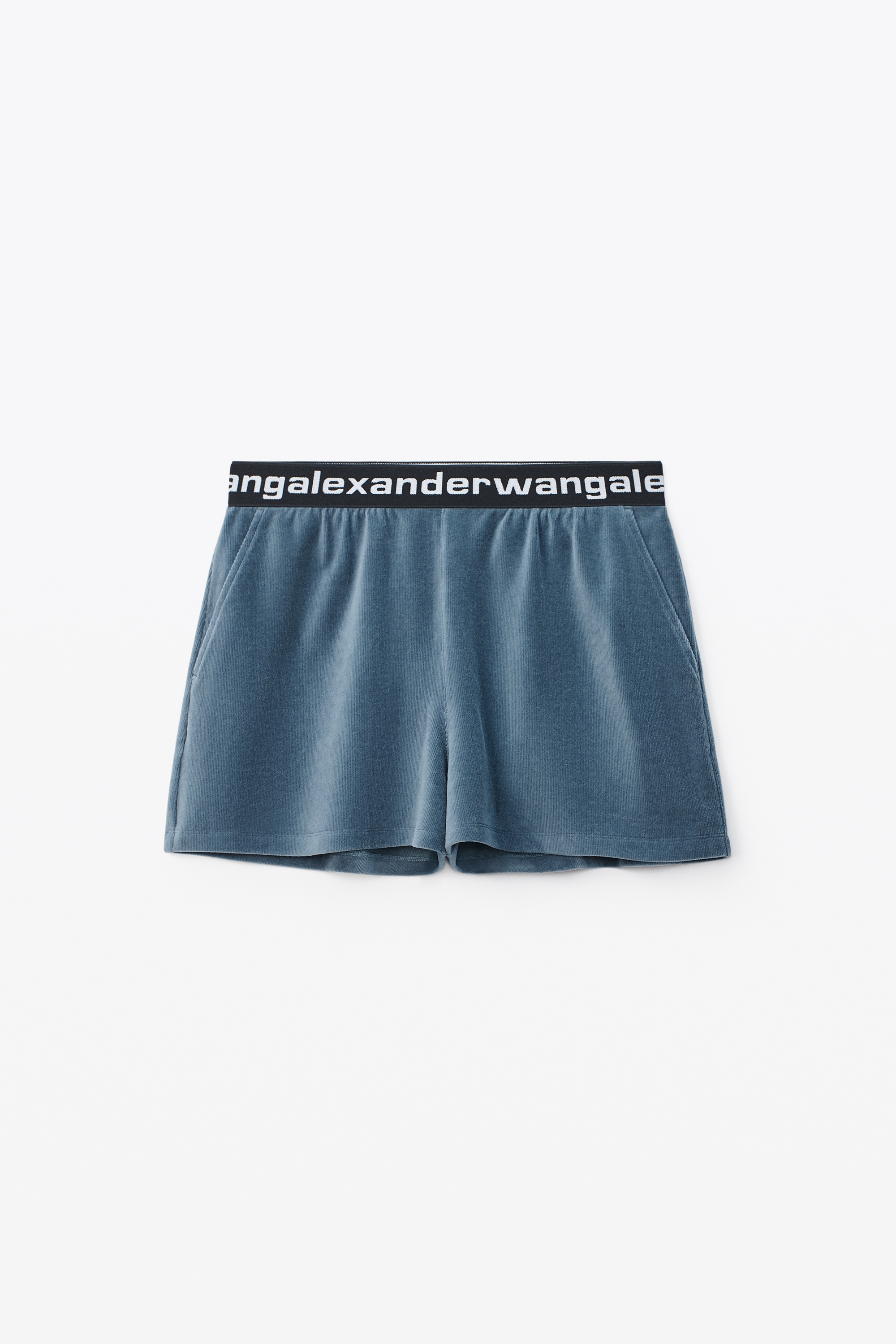 LOGO ELASTIC SHORT IN STRETCH CORDUROY - 1