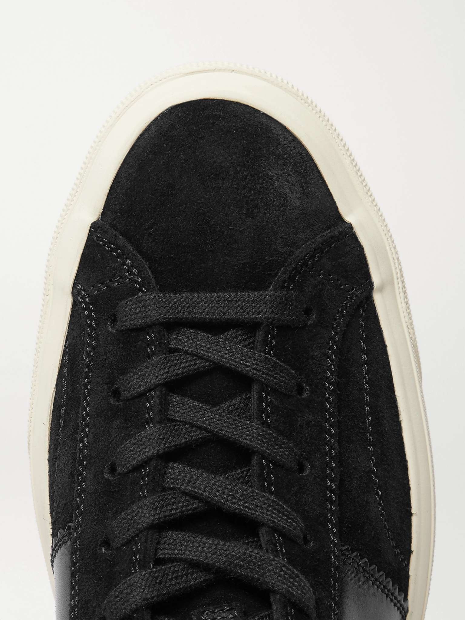 Cambridge Leather-Trimmed Suede High-Top Sneakers - 6