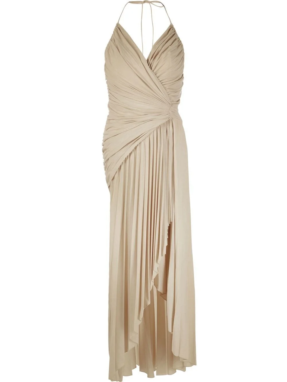 draped asymmetric dress - 1