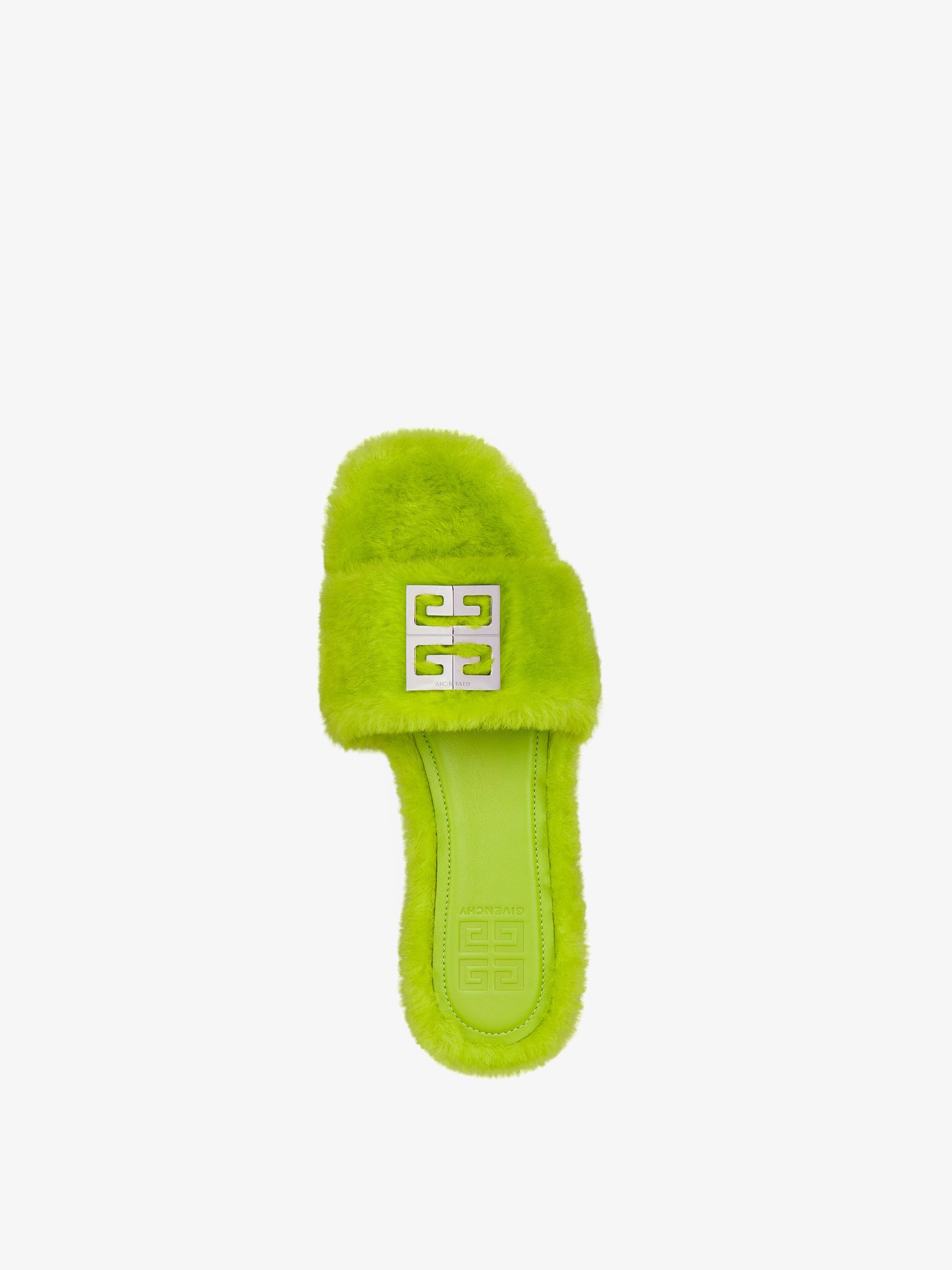 4G FLAT MULE IN SHEARLING - 4