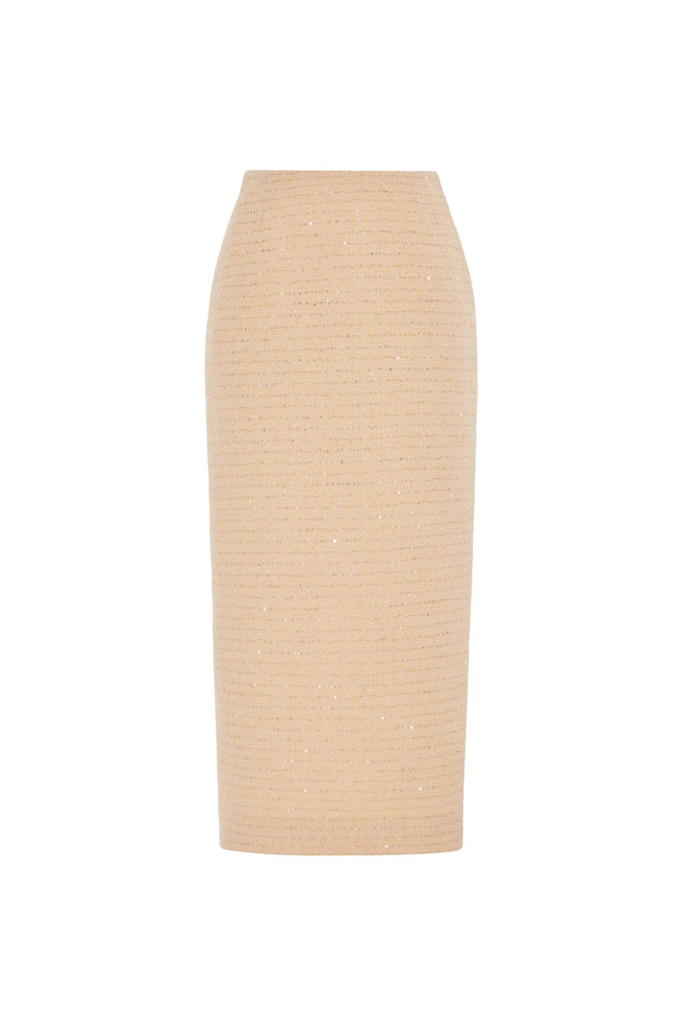 SEQUIN TWEED MIDI SKIRT - 1