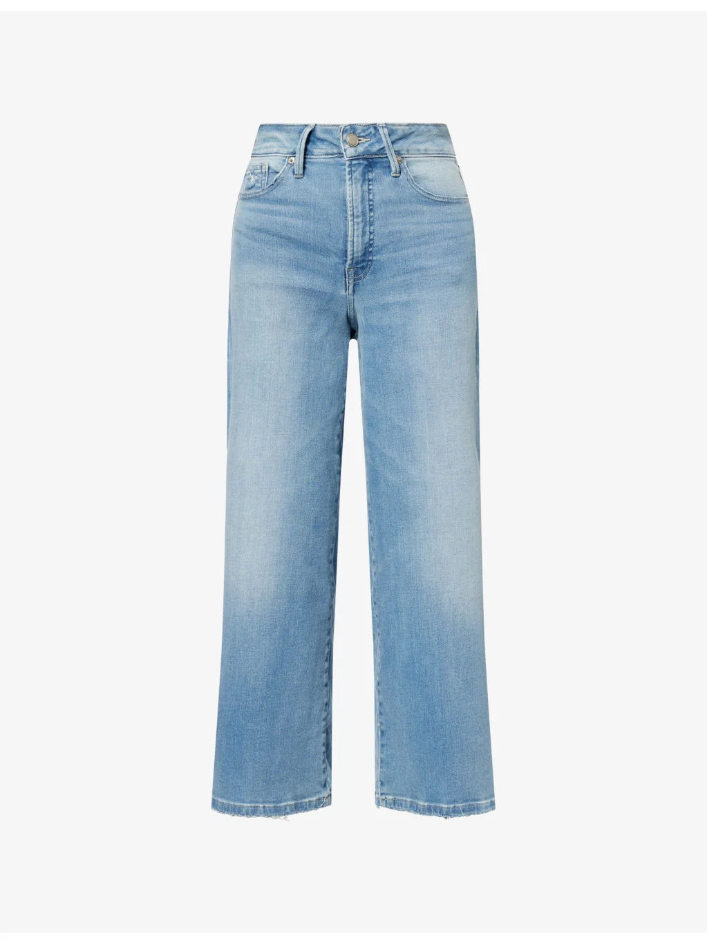 Good Waist Palazzo Crop Stretch-Denim Jeans - 1