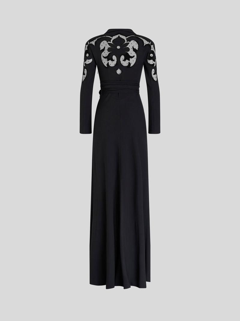 LONG DRESS WITH EMBROIDERY AND TULLE 5