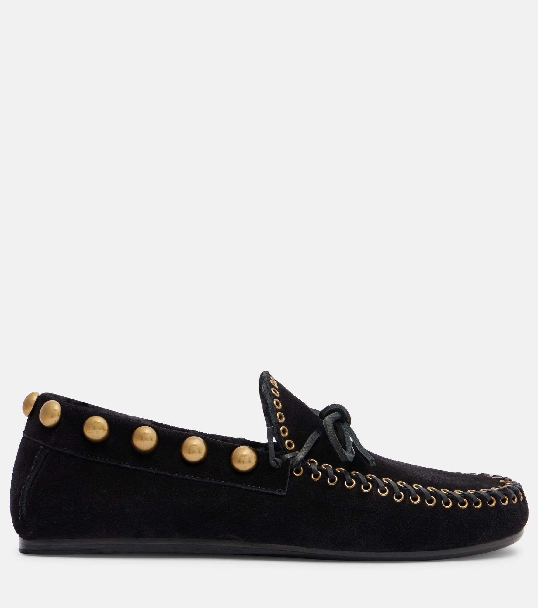 Fitza studded suede loafers - 4
