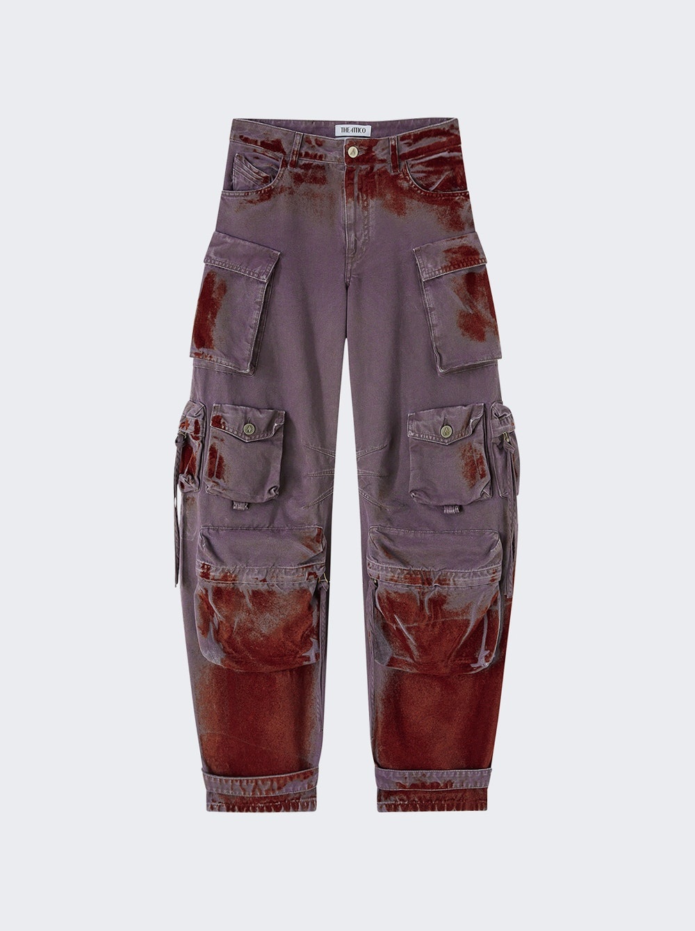 パンツ THE ATTICO 'Fern' pants Purple 250WCP00084 THE ATTICO Fern Long Pant in Purple | FWRD