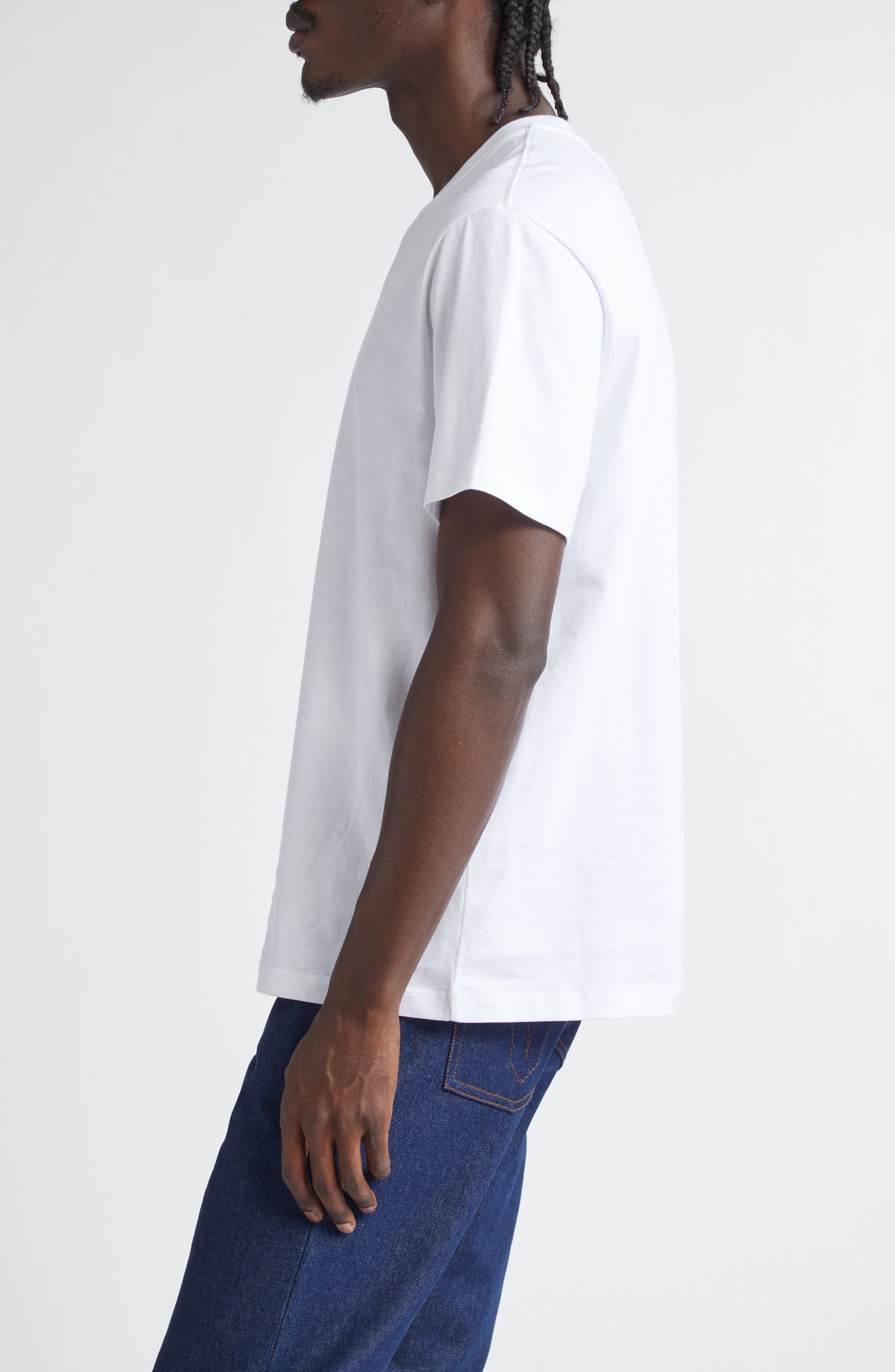 AMI PARIS Ami de Coeur Organic Cotton T-Shirt in White/100 at Nordstrom - 3