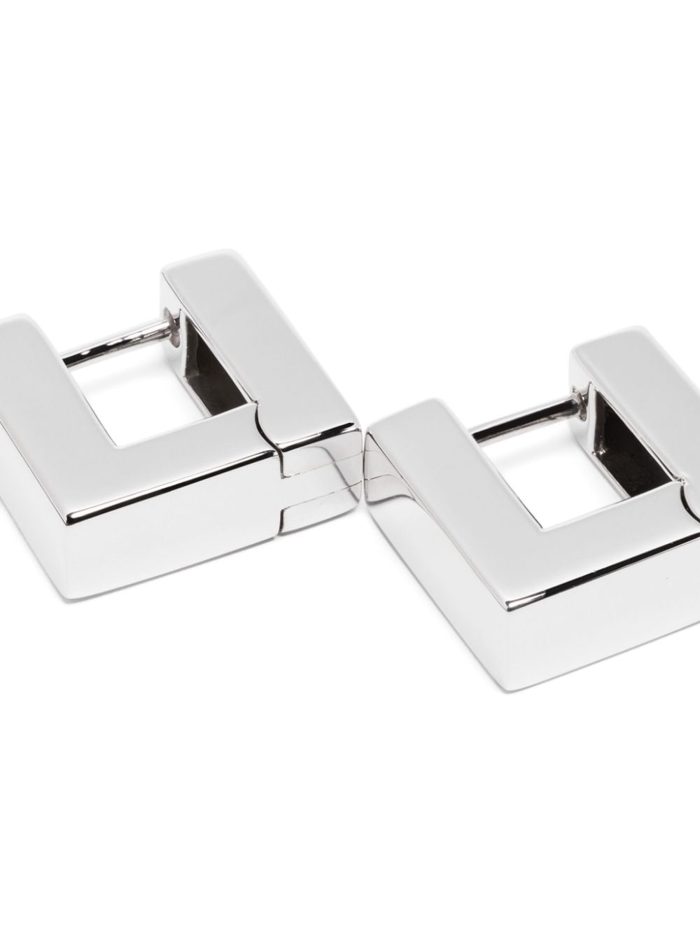 Square small hoop earrings - 3