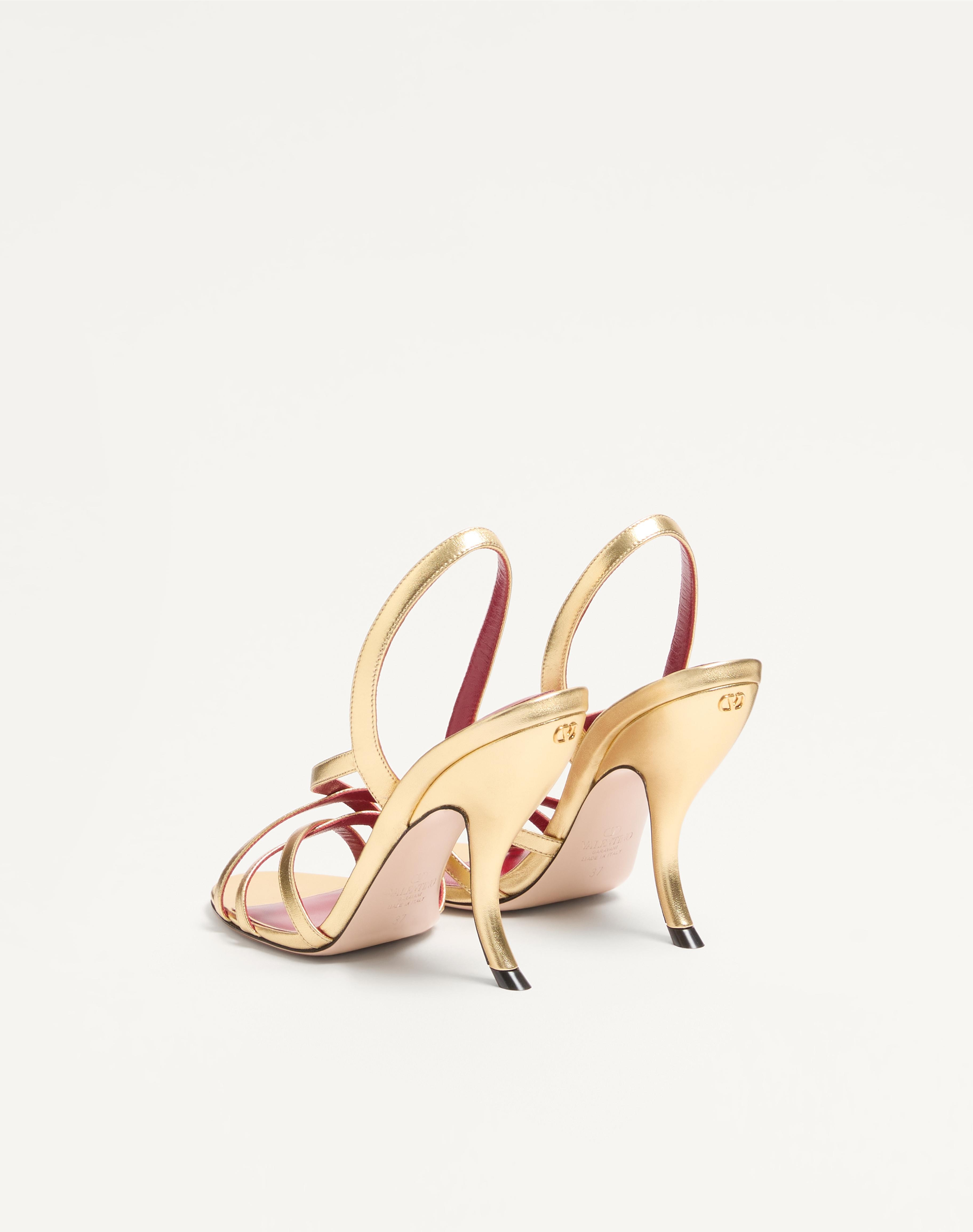 FETISHIQUE SANDAL IN LAMINATED NAPPA 105MM - 5